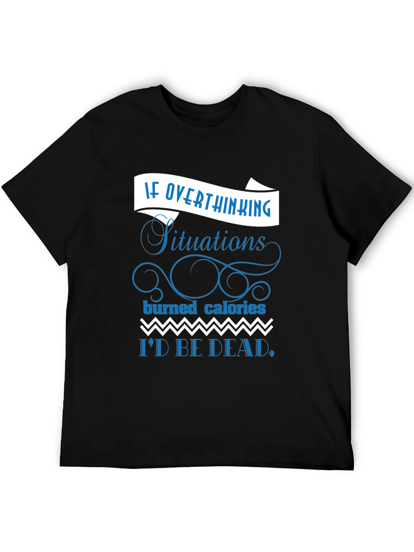 Funny Overthinking T-Shirt - Black
