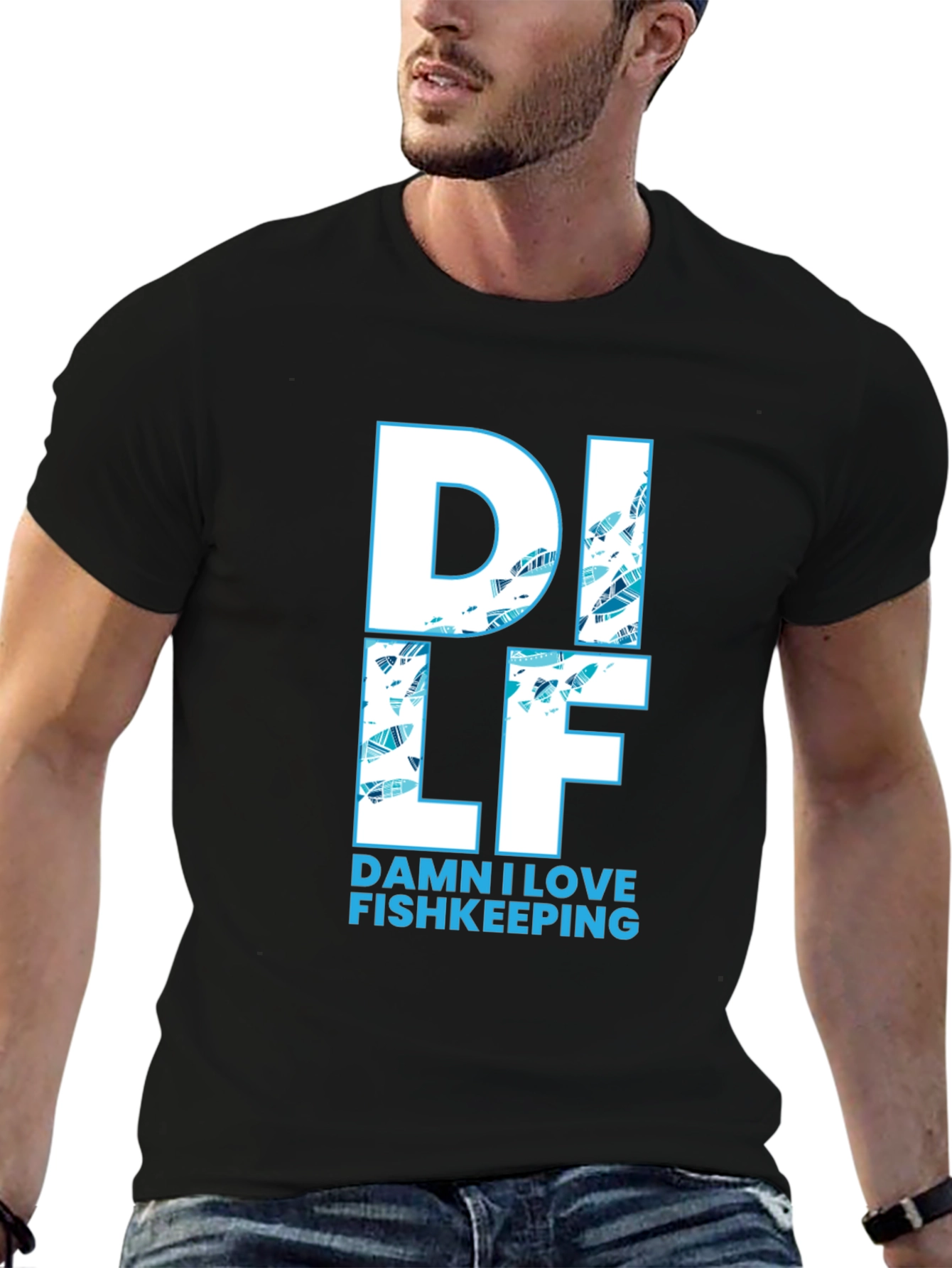 DILF Damn I Love Fishkeeping Graphic Tee