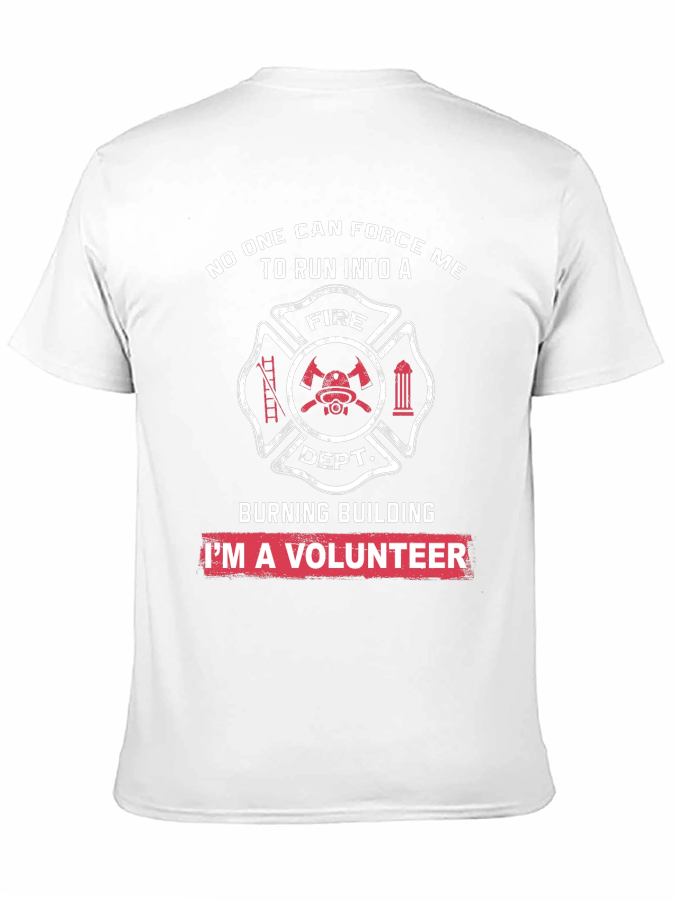 Volunteer Firefighter T-Shirt - Burning Building