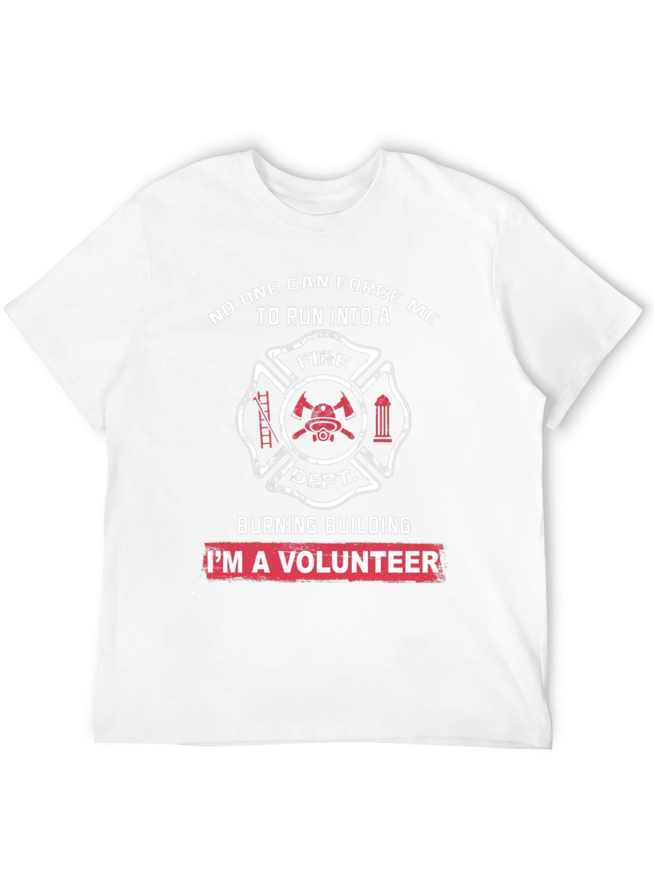 Volunteer Firefighter T-Shirt - Burning Building