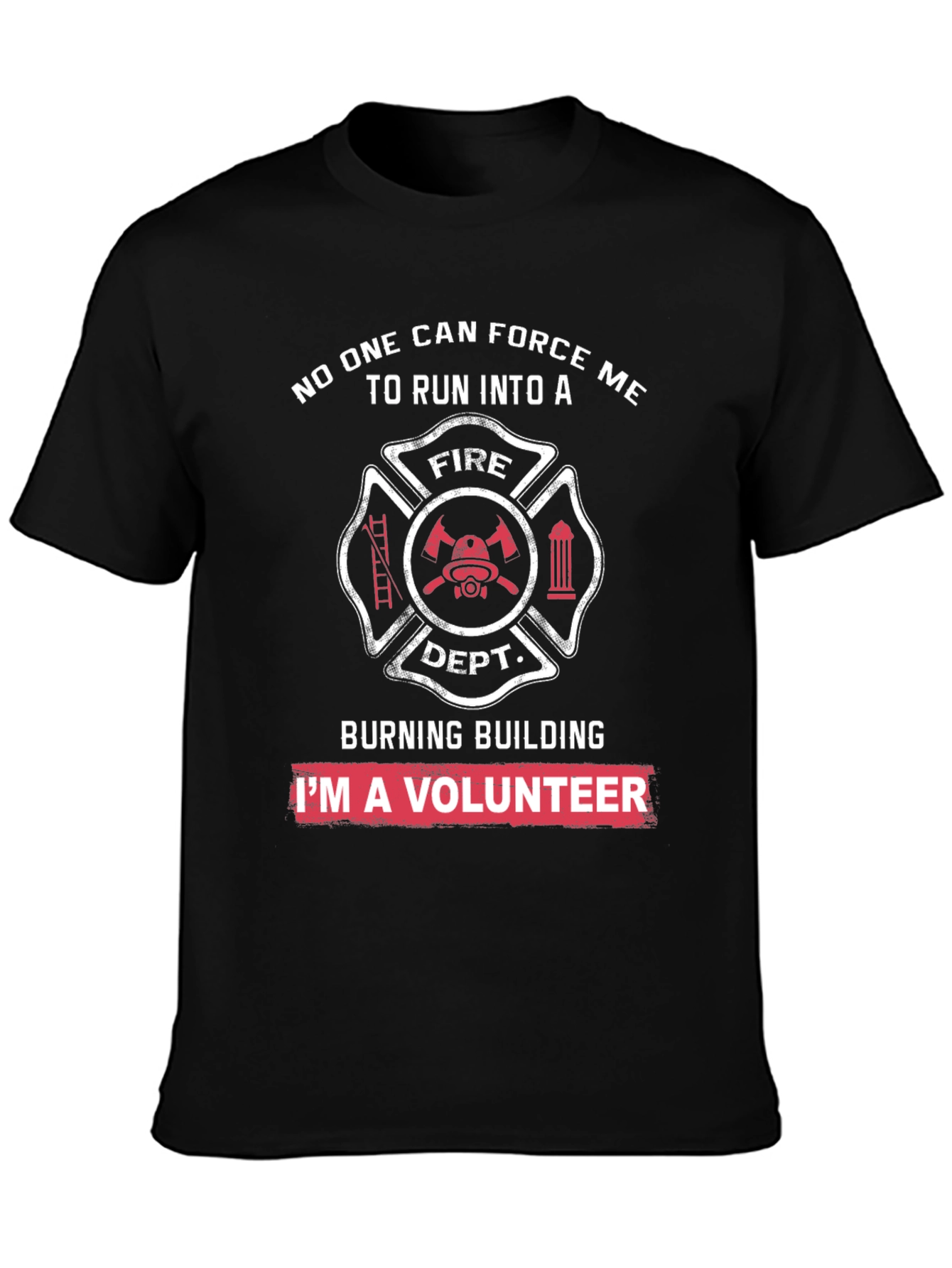 Volunteer Firefighter T-Shirt - Burning Building