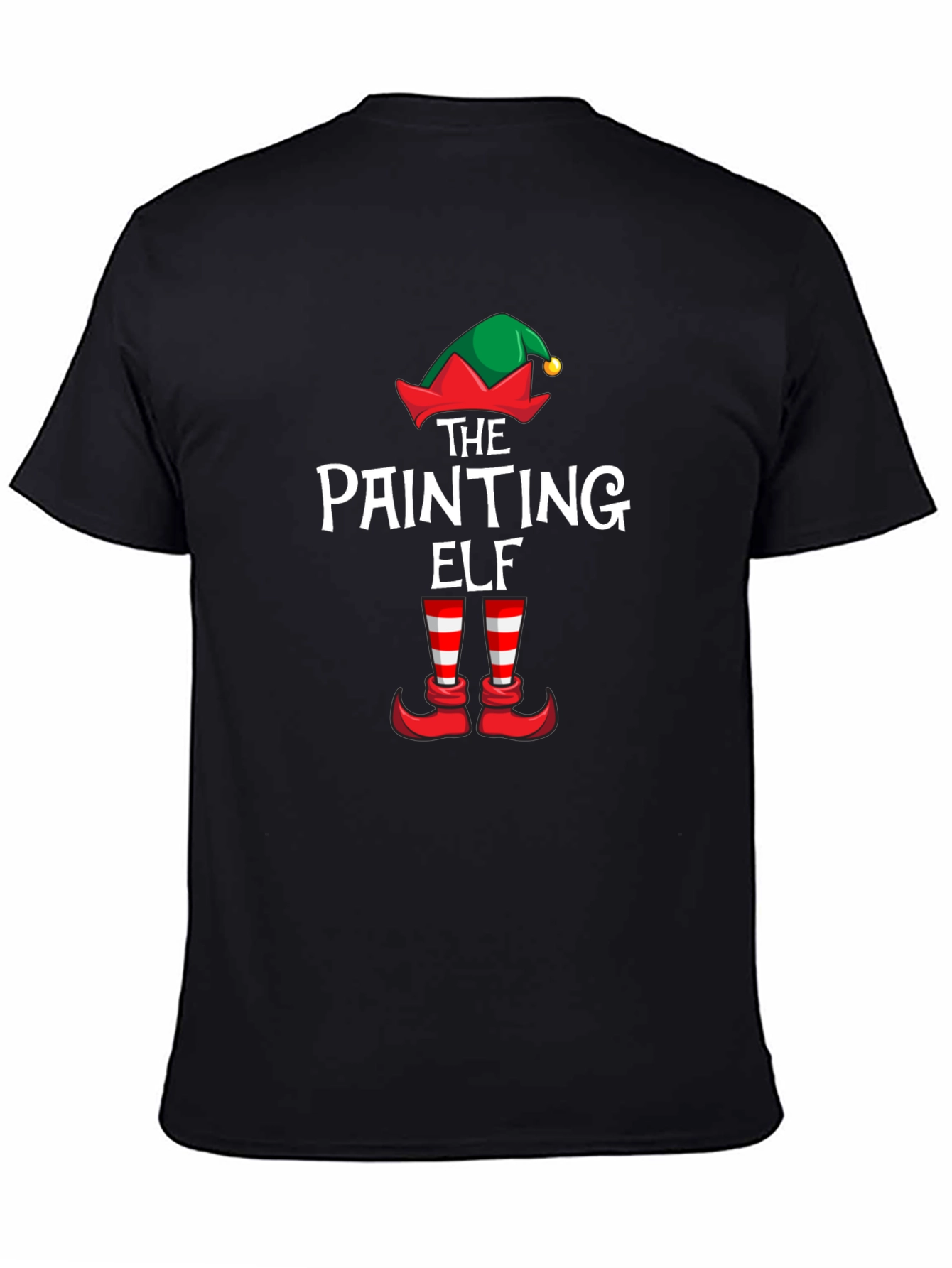 The Painting Elf T-Shirt: Holiday Painter Tee