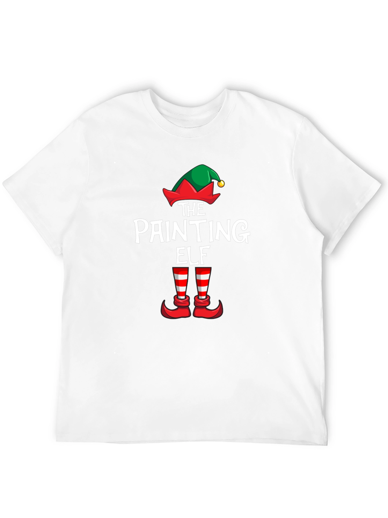 The Painting Elf T-Shirt: Holiday Painter Tee