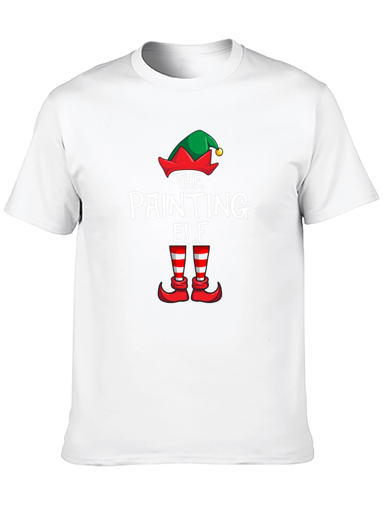 The Painting Elf T-Shirt: Holiday Painter Tee