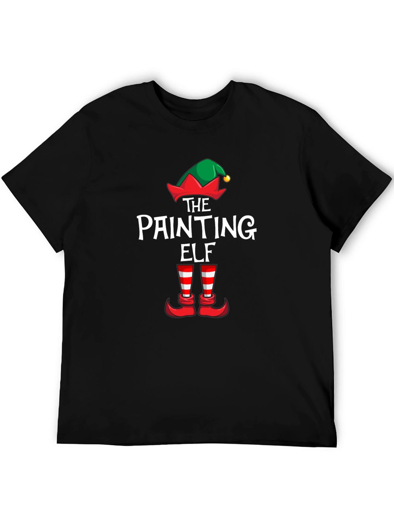 The Painting Elf T-Shirt: Holiday Painter Tee