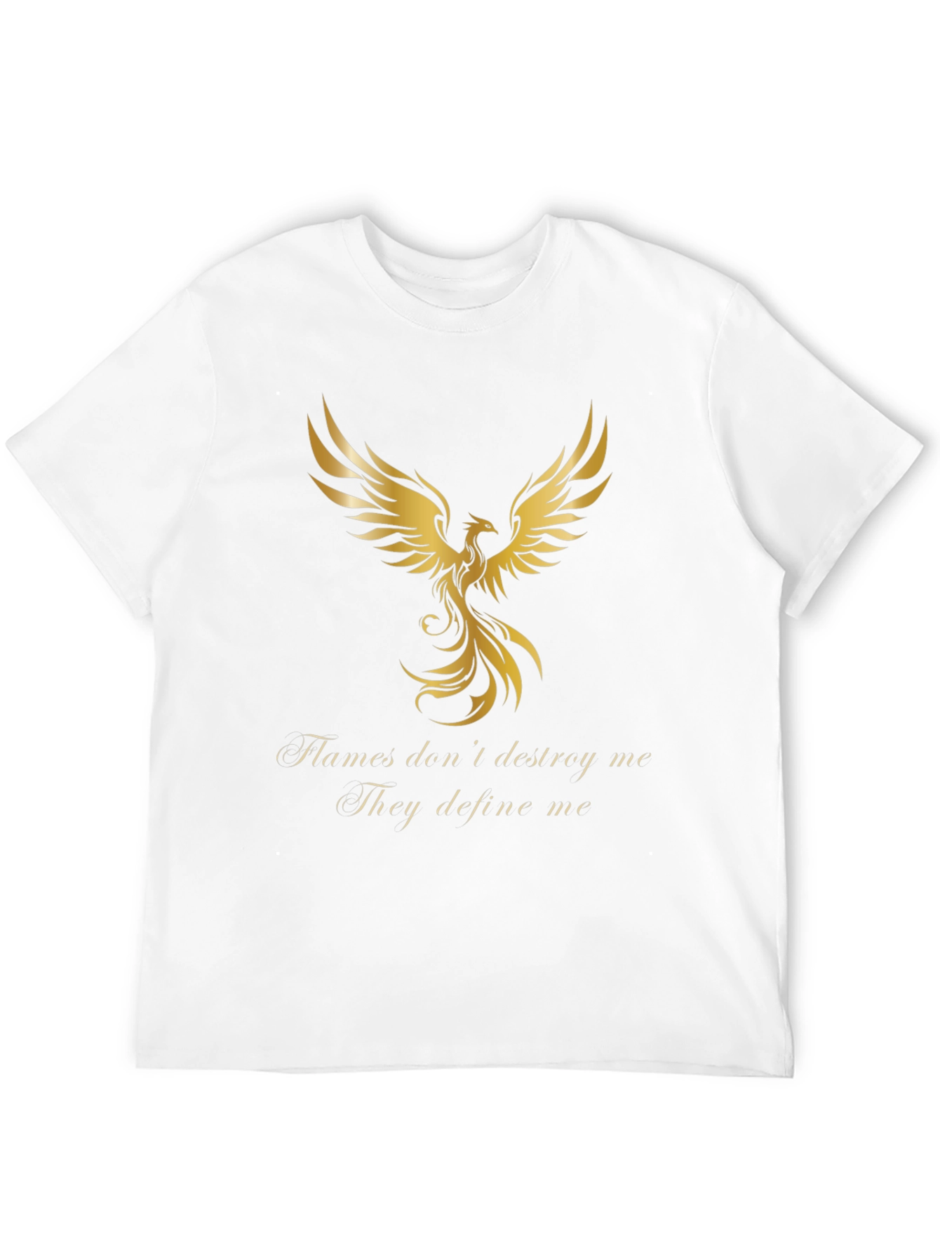 Phoenix Graphic Tee - Flames Dont Destroy Black T-Shirt