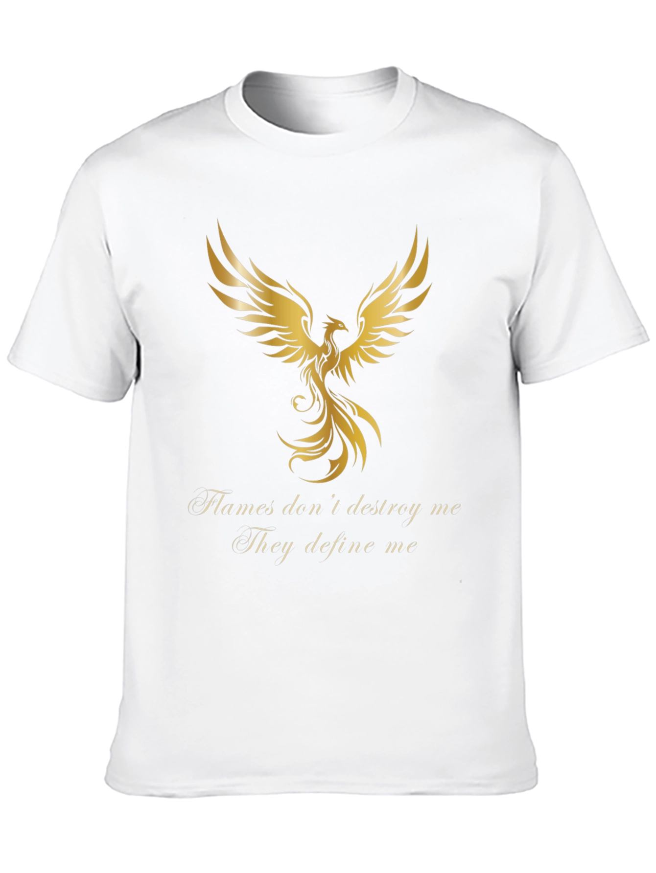 Phoenix Graphic Tee - Flames Dont Destroy Black T-Shirt