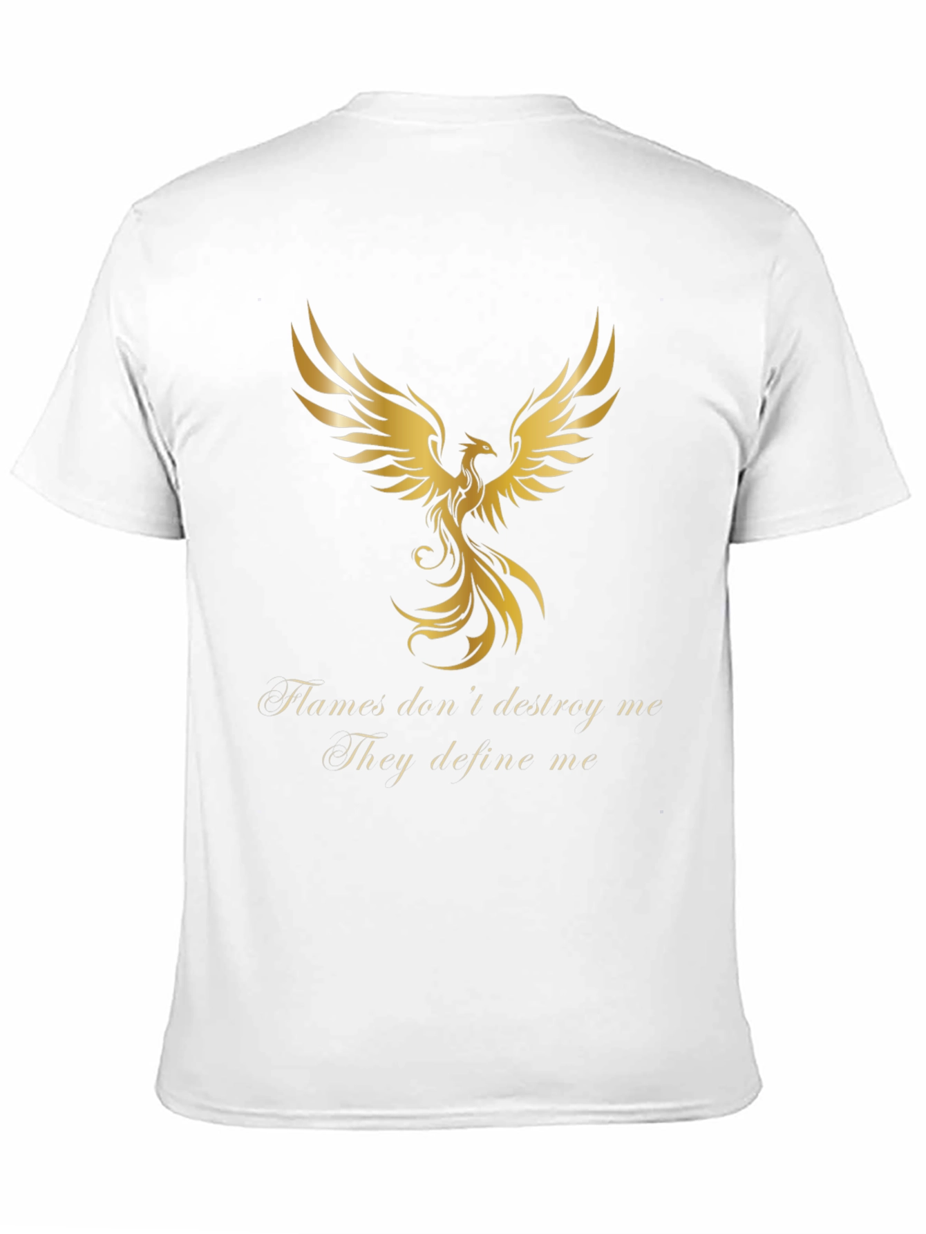 Phoenix Graphic Tee - Flames Dont Destroy Black T-Shirt