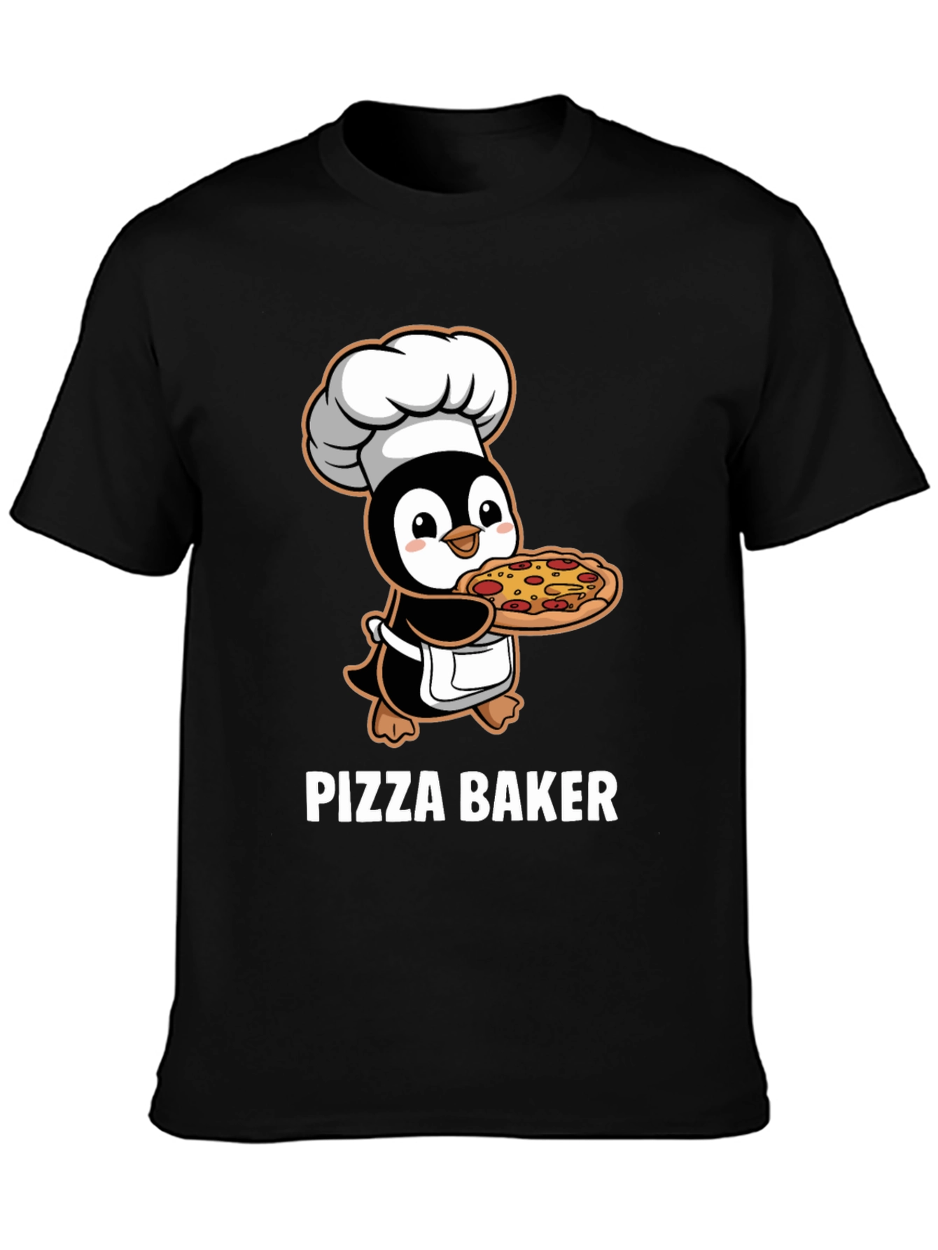 Pizza Baker Penguin T-Shirt