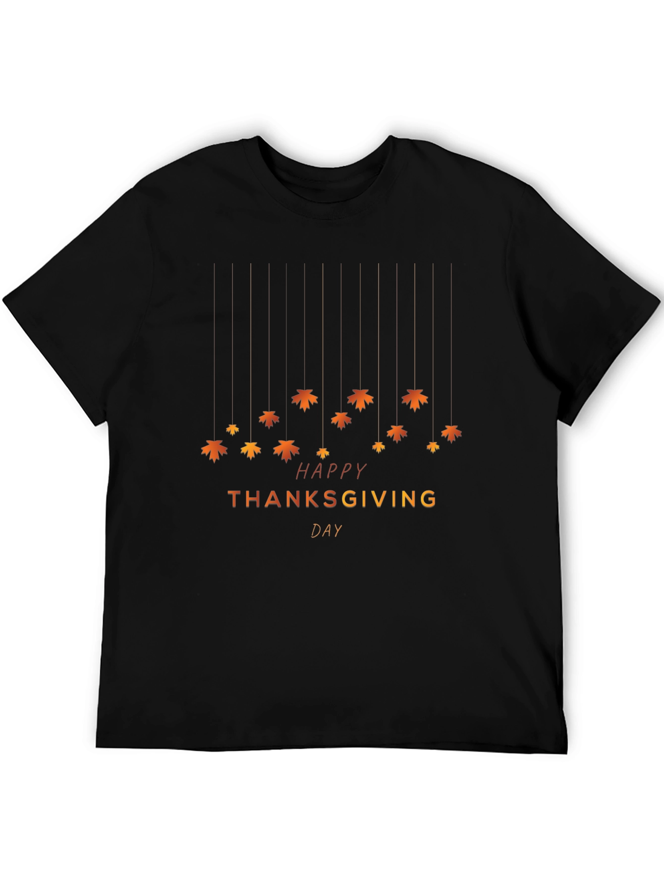 Thanksgiving Maple Leaf Graphic T-Shirt
