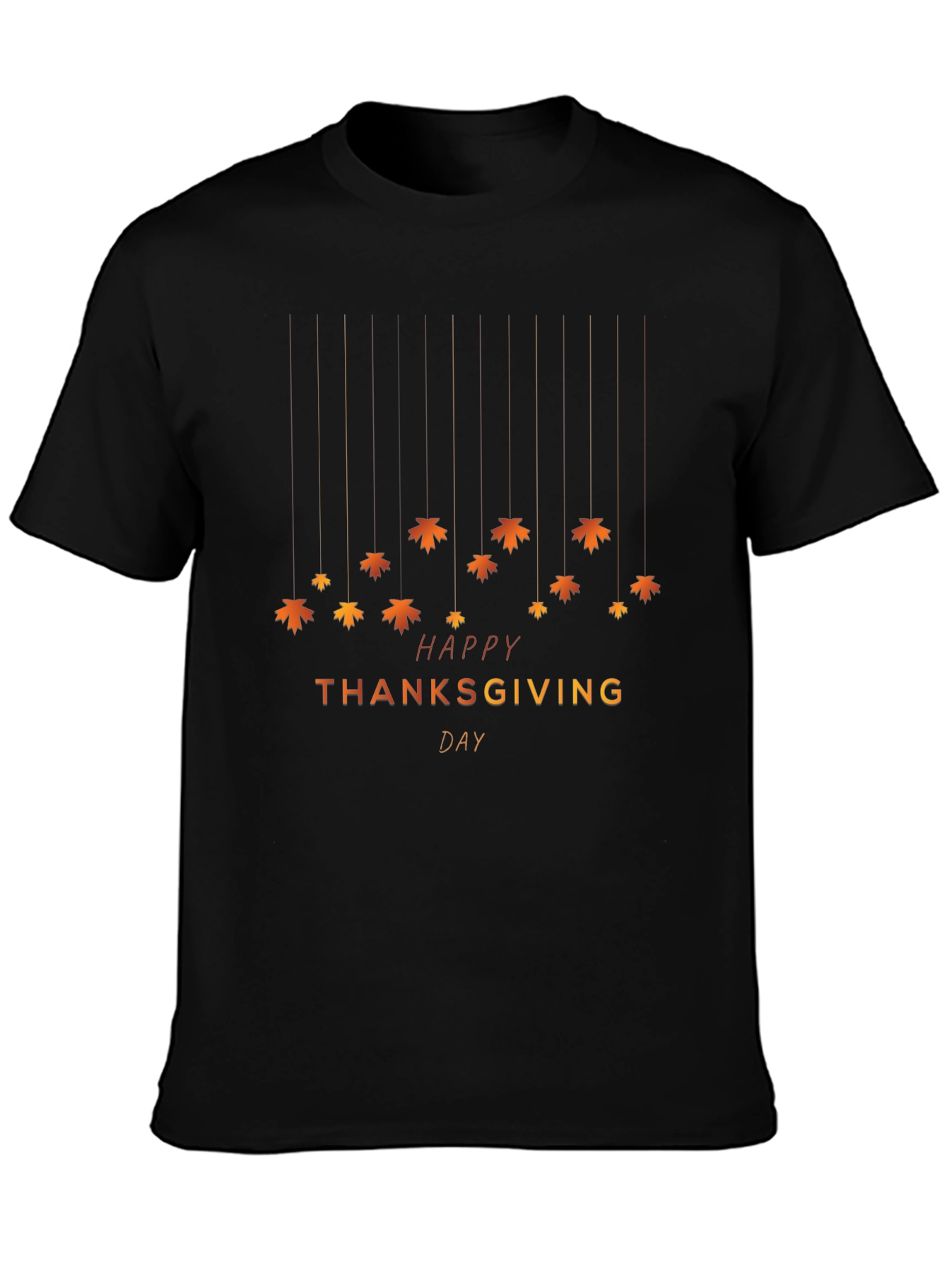 Thanksgiving Maple Leaf Graphic T-Shirt