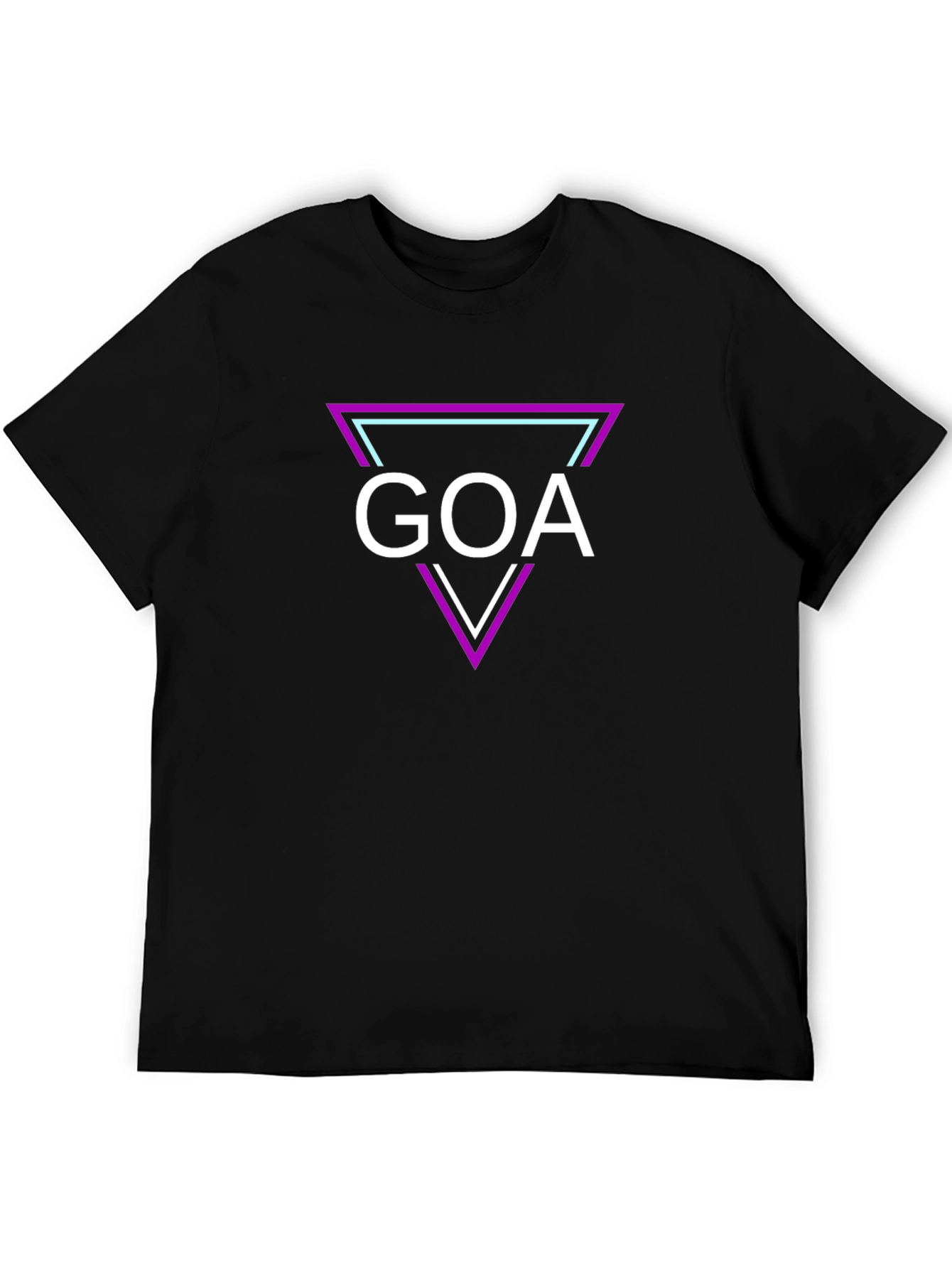 GOA Triangle Graphic T-Shirt - Casual Stylish Tee