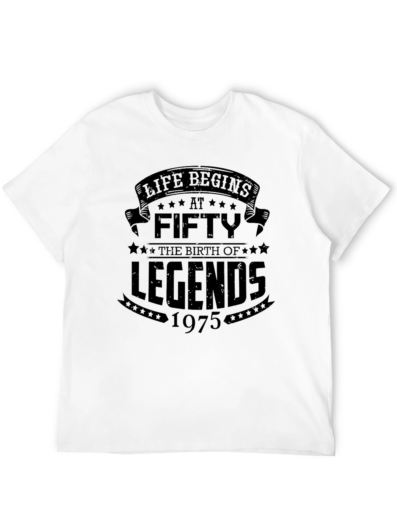 Life Begins at Fifty Legends 1975 T-Shirt