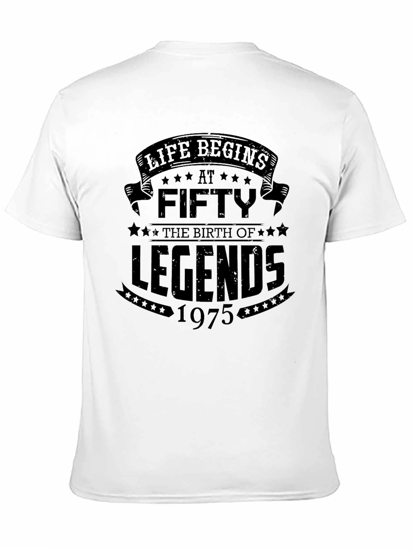 Life Begins at Fifty Legends 1975 T-Shirt