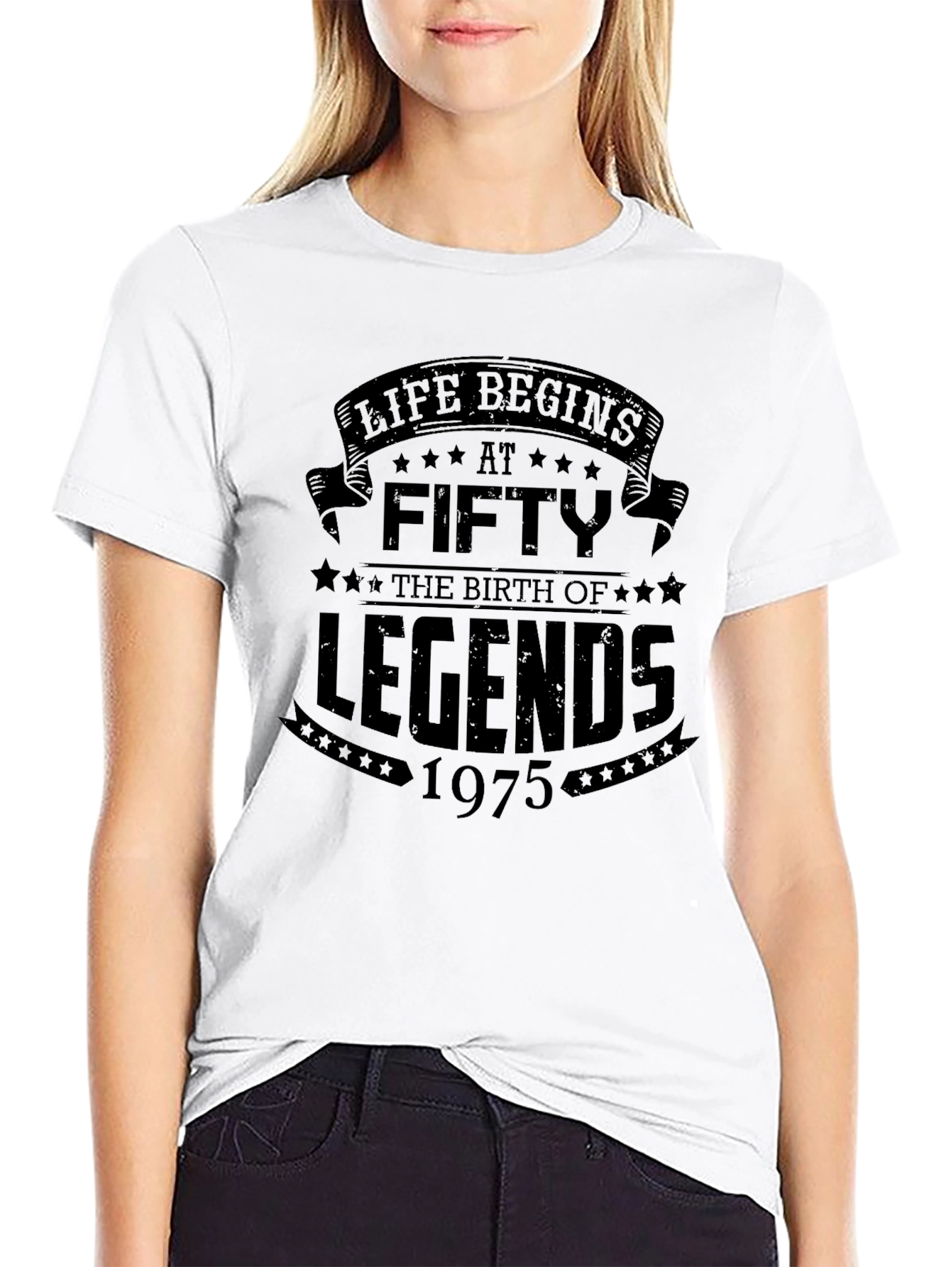 Life Begins at Fifty Legends 1975 T-Shirt