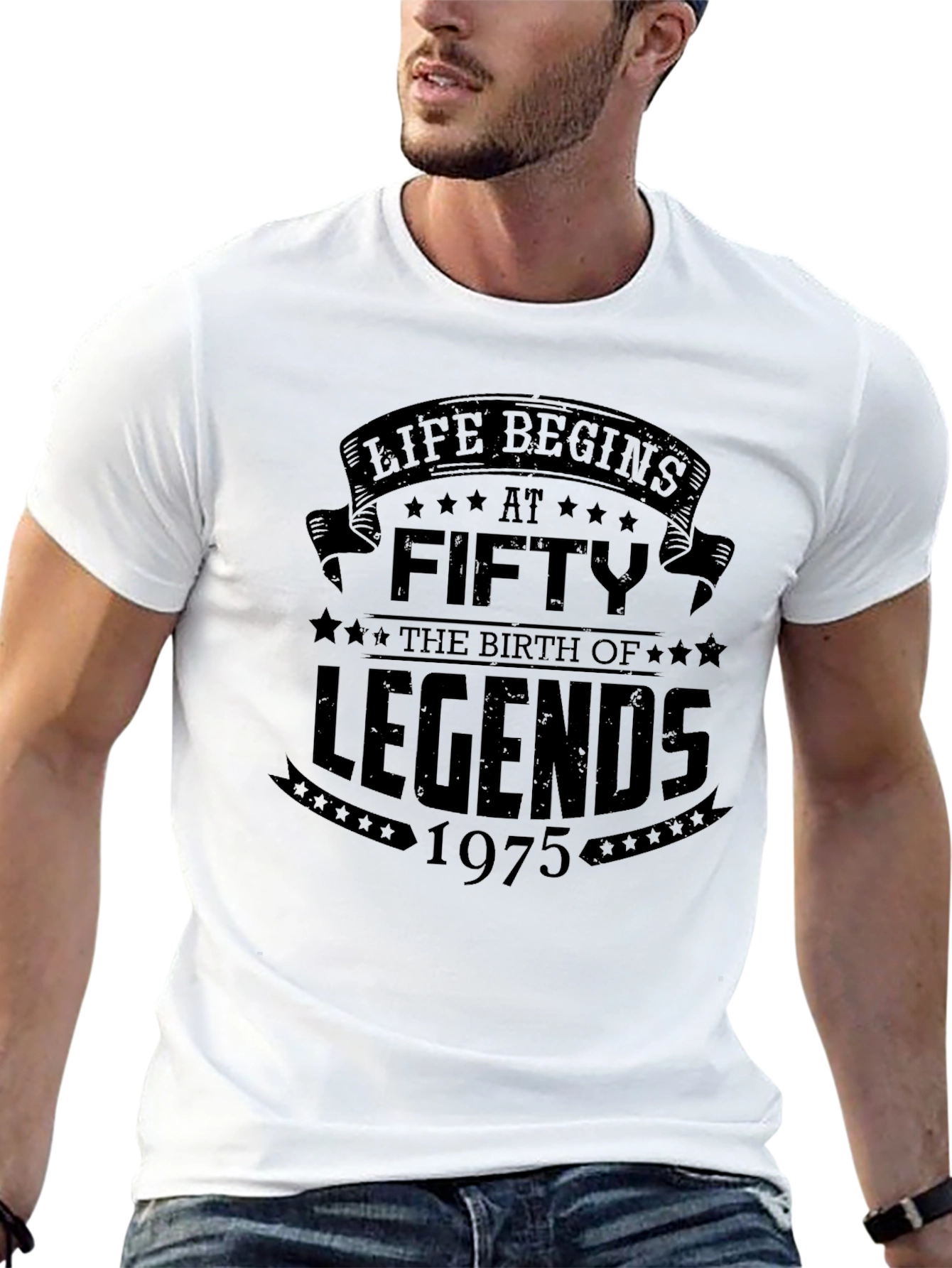 Life Begins at Fifty Legends 1975 T-Shirt