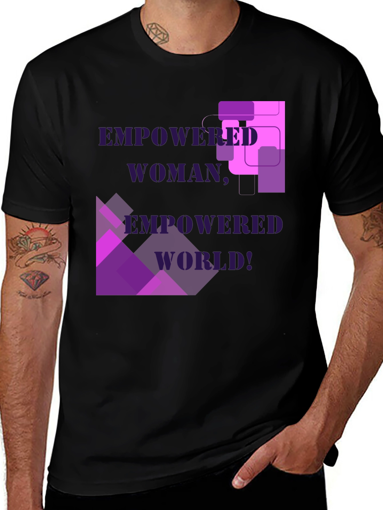 Empowered Woman Tee - Bold Graphic Design