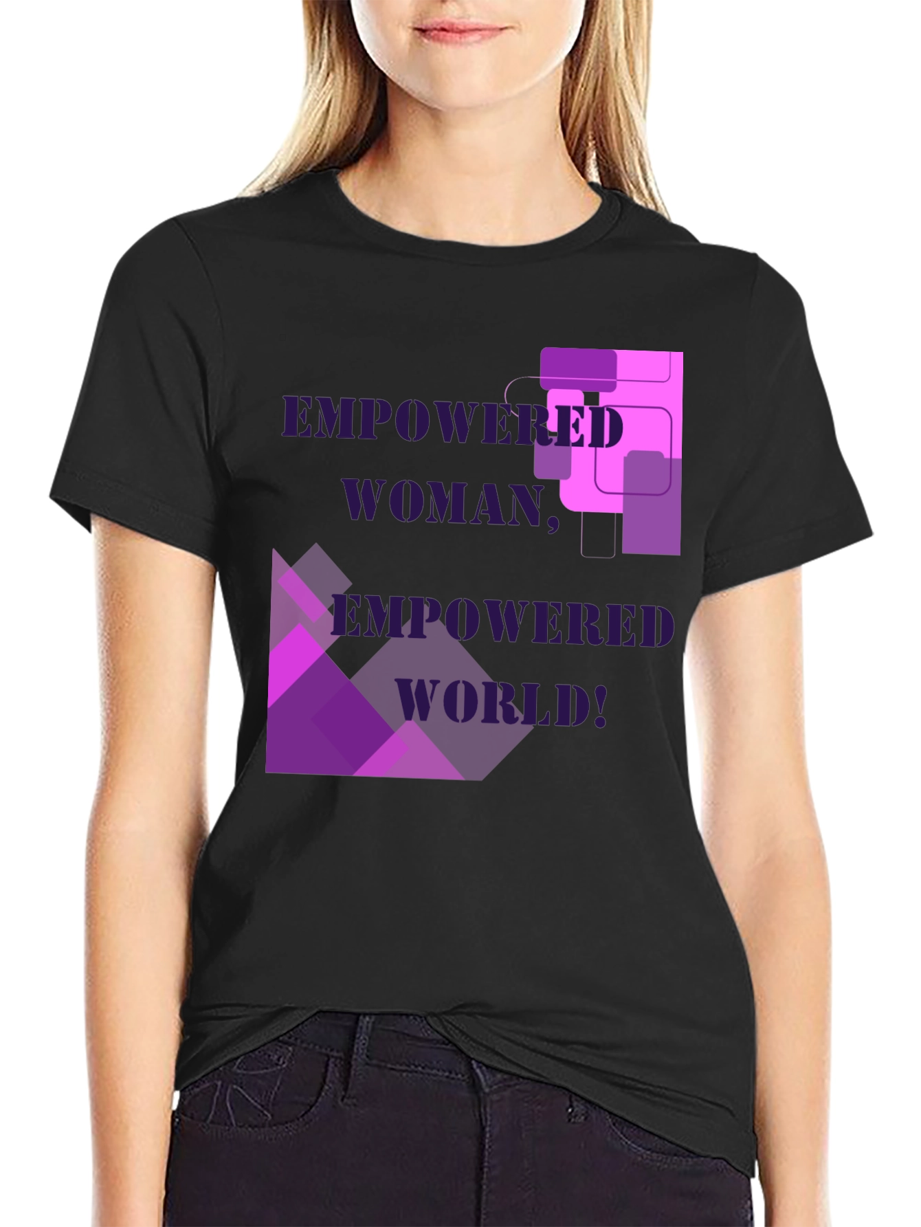 Empowered Woman Tee - Bold Graphic Design