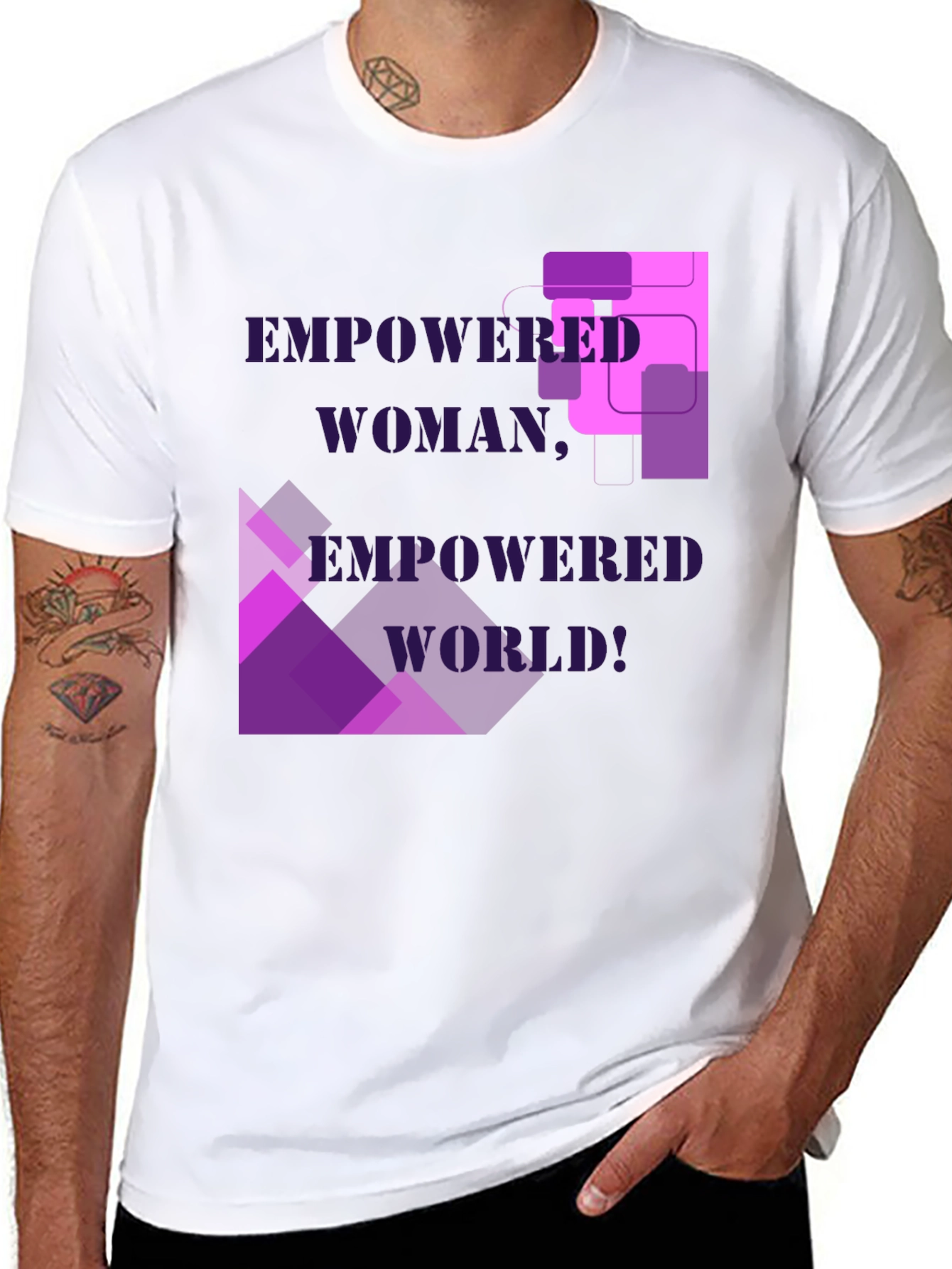 Empowered Woman Tee - Bold Graphic Design