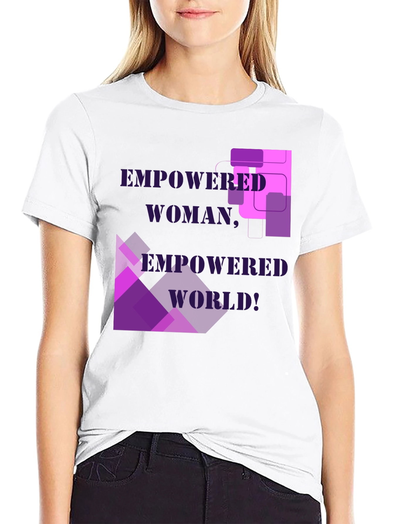 Empowered Woman Tee - Bold Graphic Design