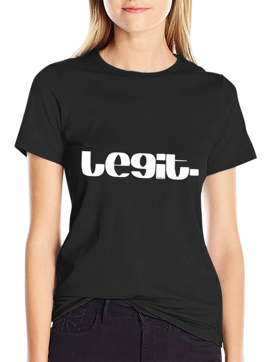 Legit Black Graphic Tee - Mens Style