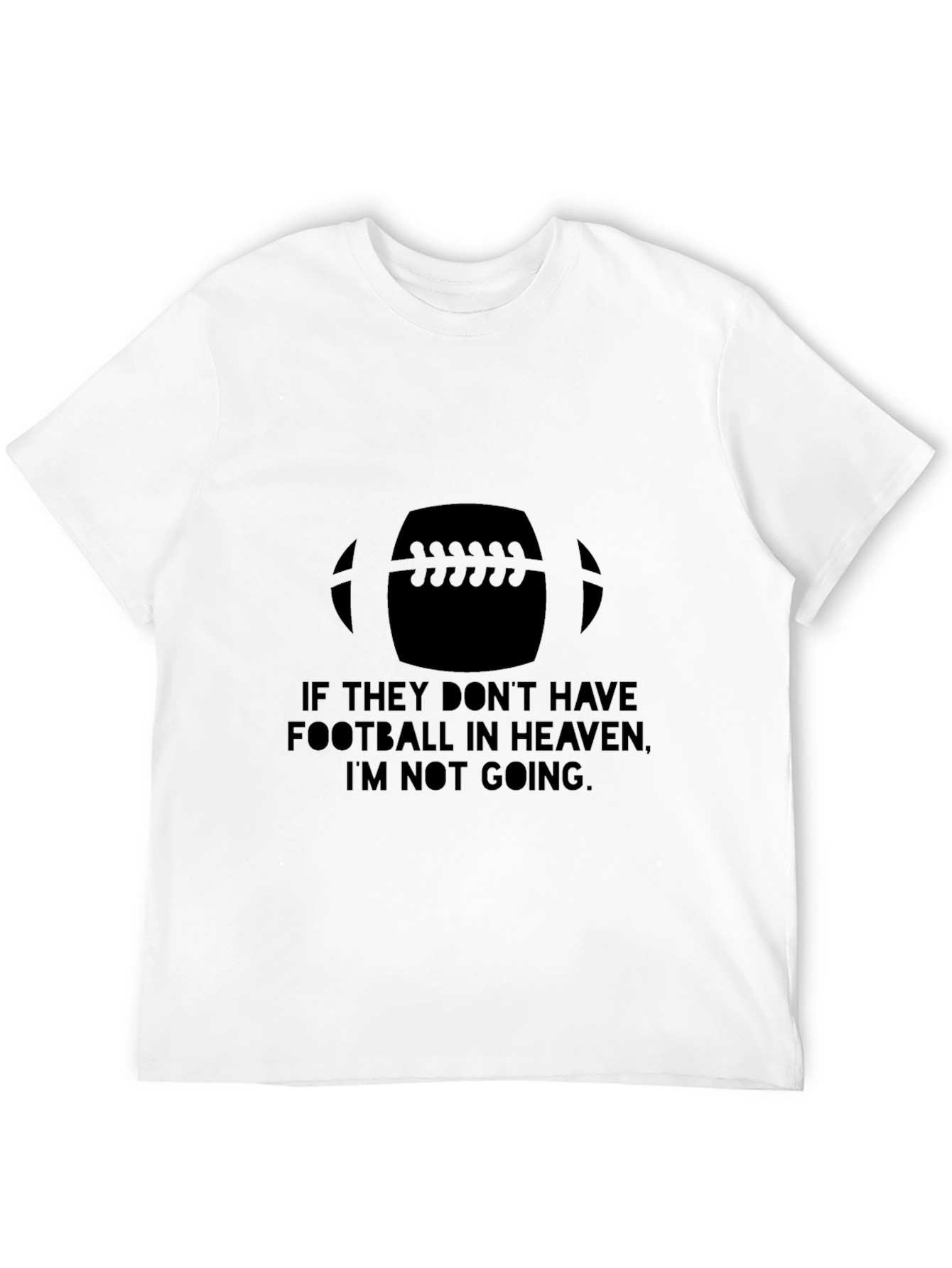 Football Heaven T-Shirt - Black Cotton Graphic Tee