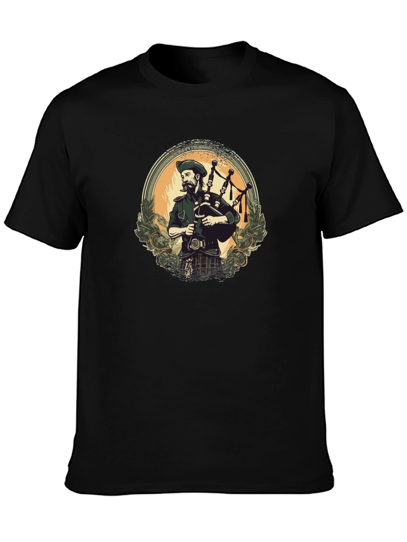 Scottish Piper T-Shirt - Bagpipe Musician Tee