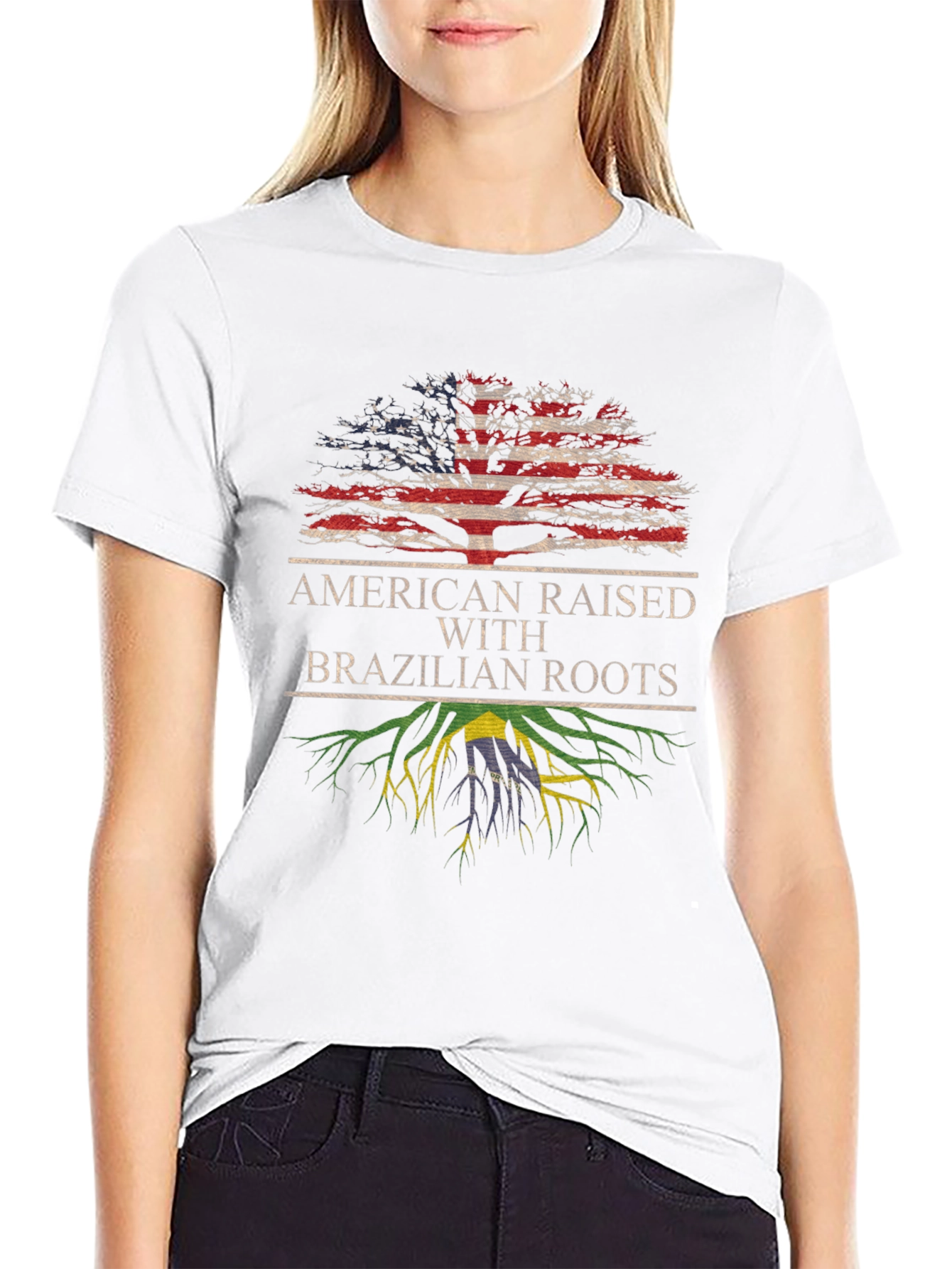 American Raised with Brazilian Roots T-Shirt