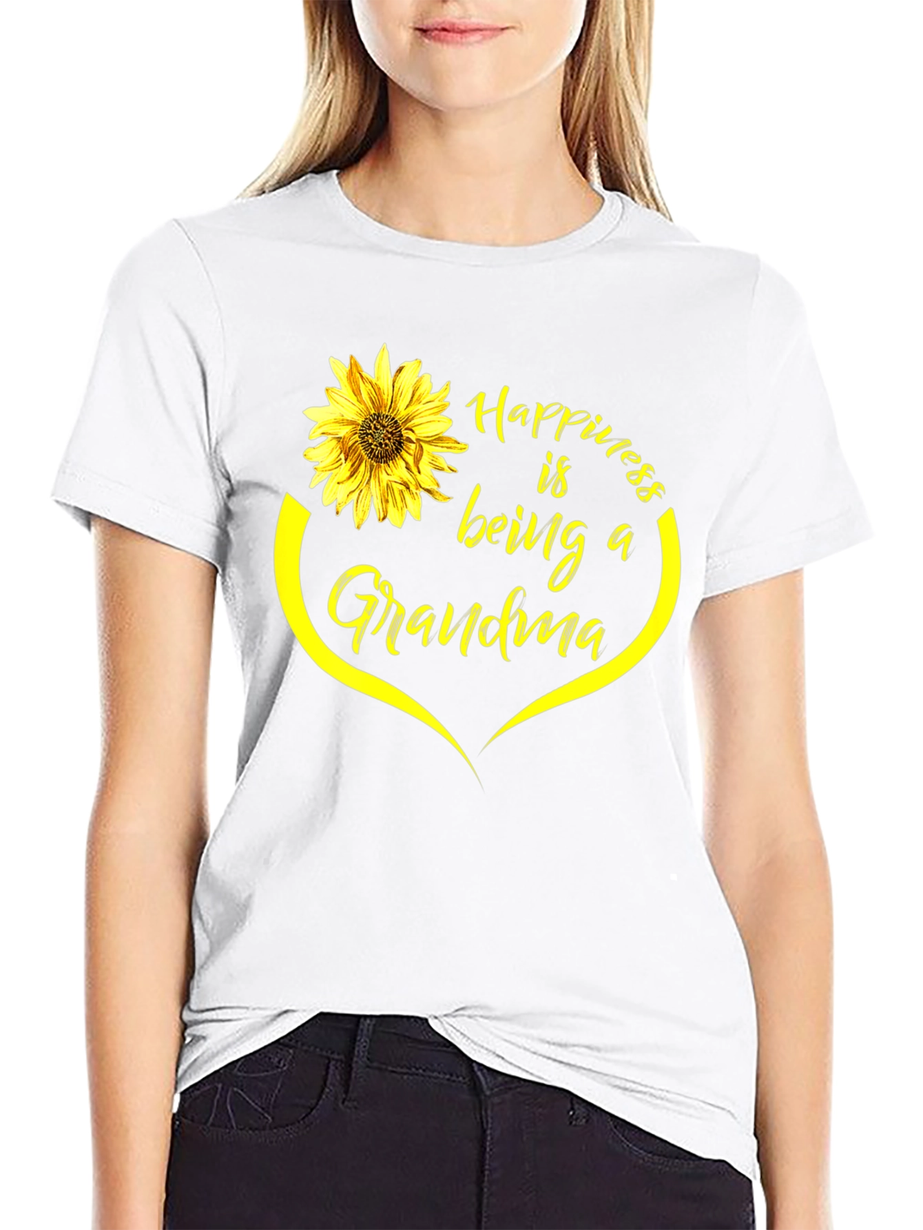 Happiness is Being a Grandma Sunflower T-Shirt