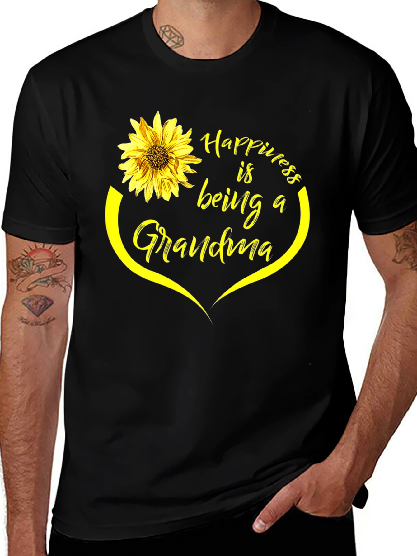 Happiness is Being a Grandma Sunflower T-Shirt