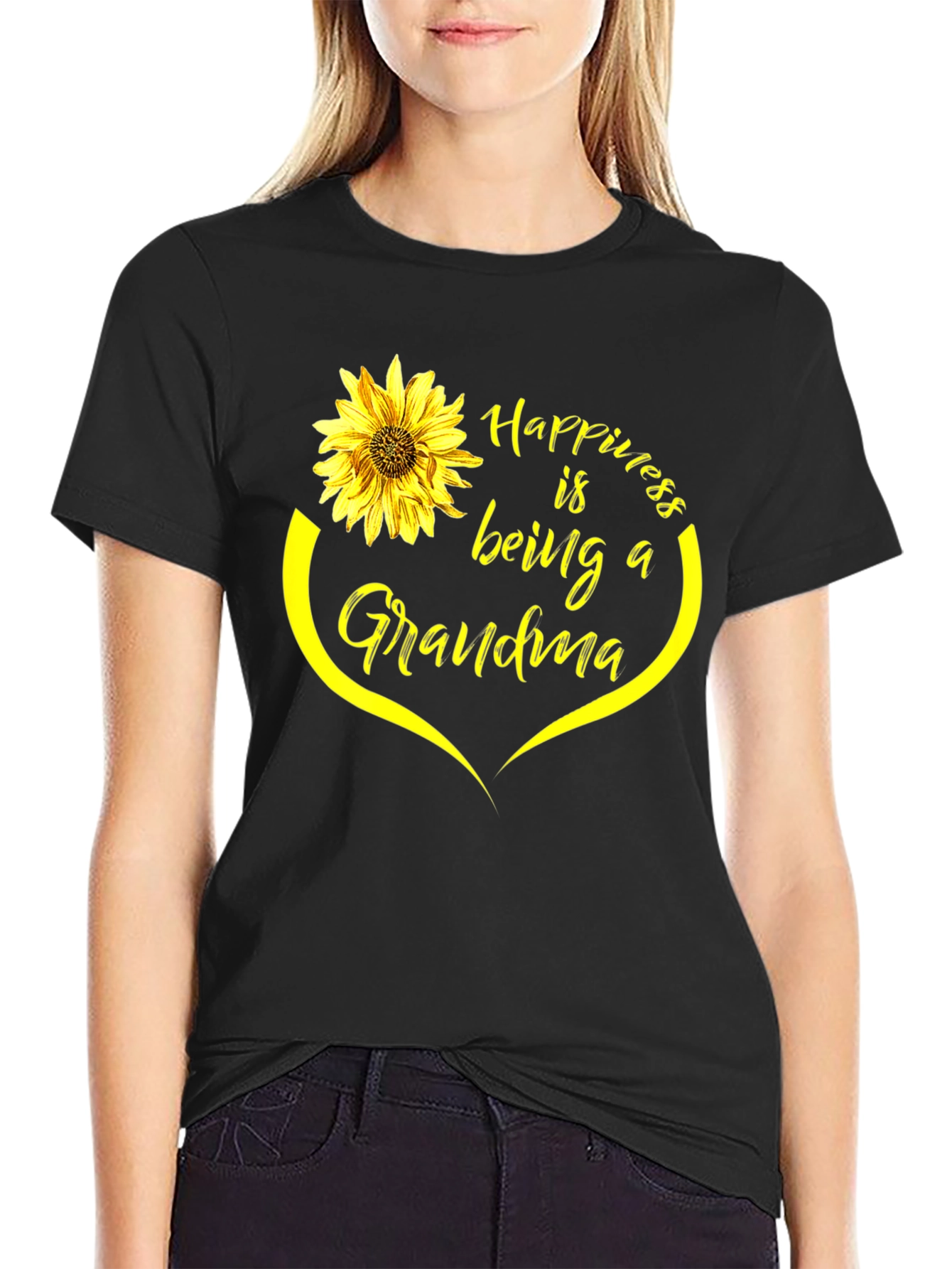 Happiness is Being a Grandma Sunflower T-Shirt