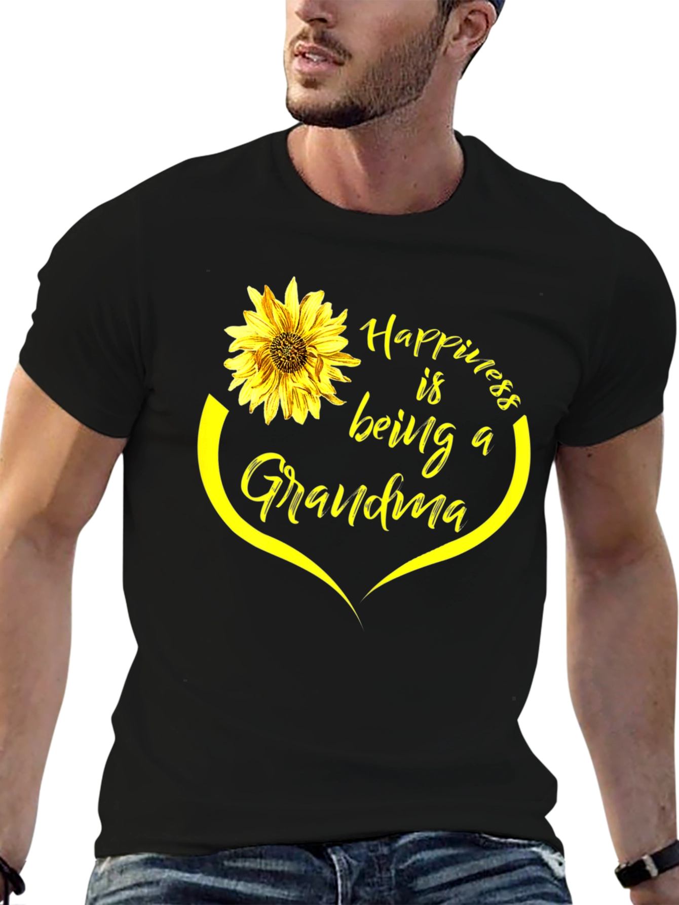 Happiness is Being a Grandma Sunflower T-Shirt