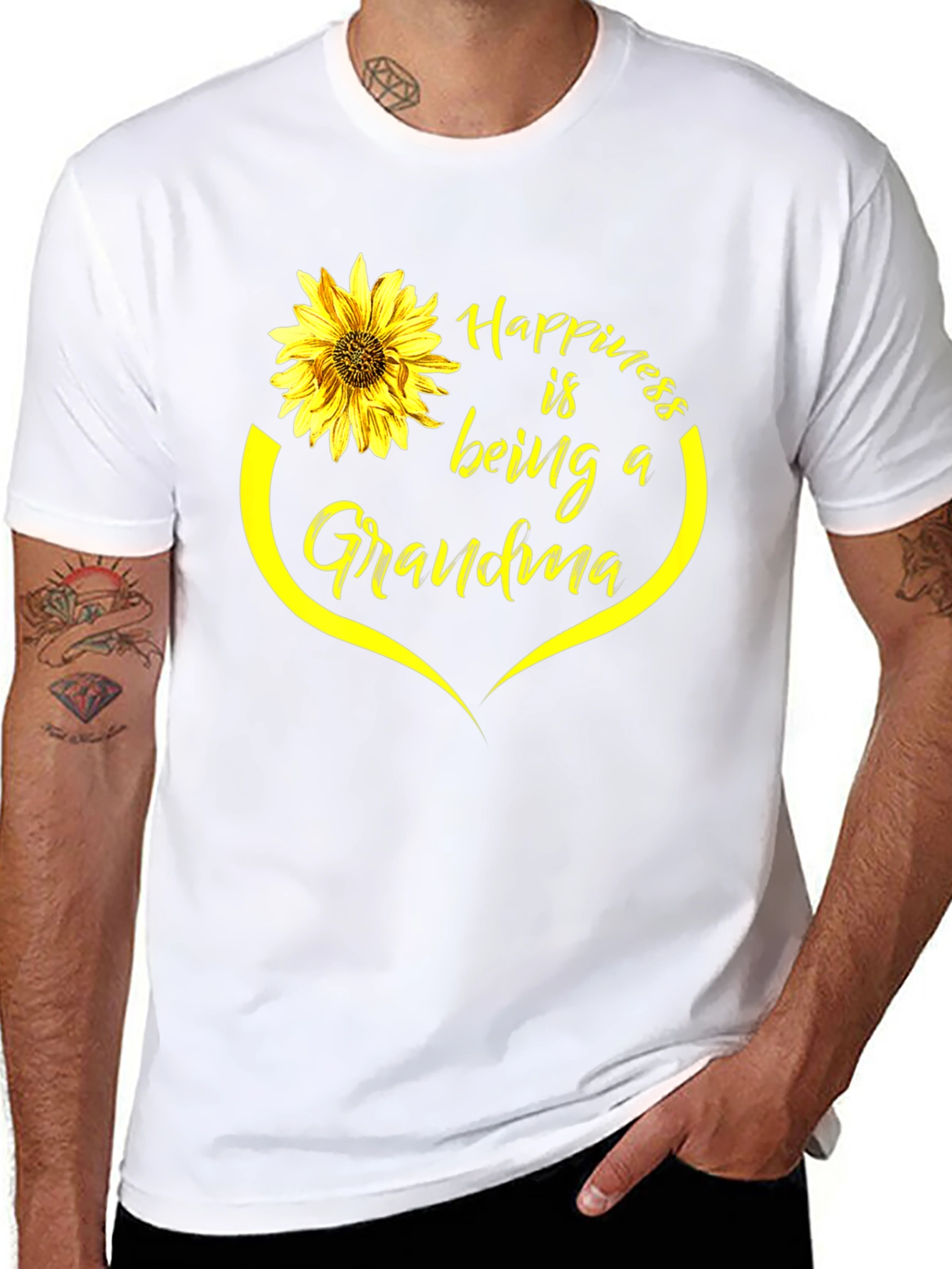 Happiness is Being a Grandma Sunflower T-Shirt