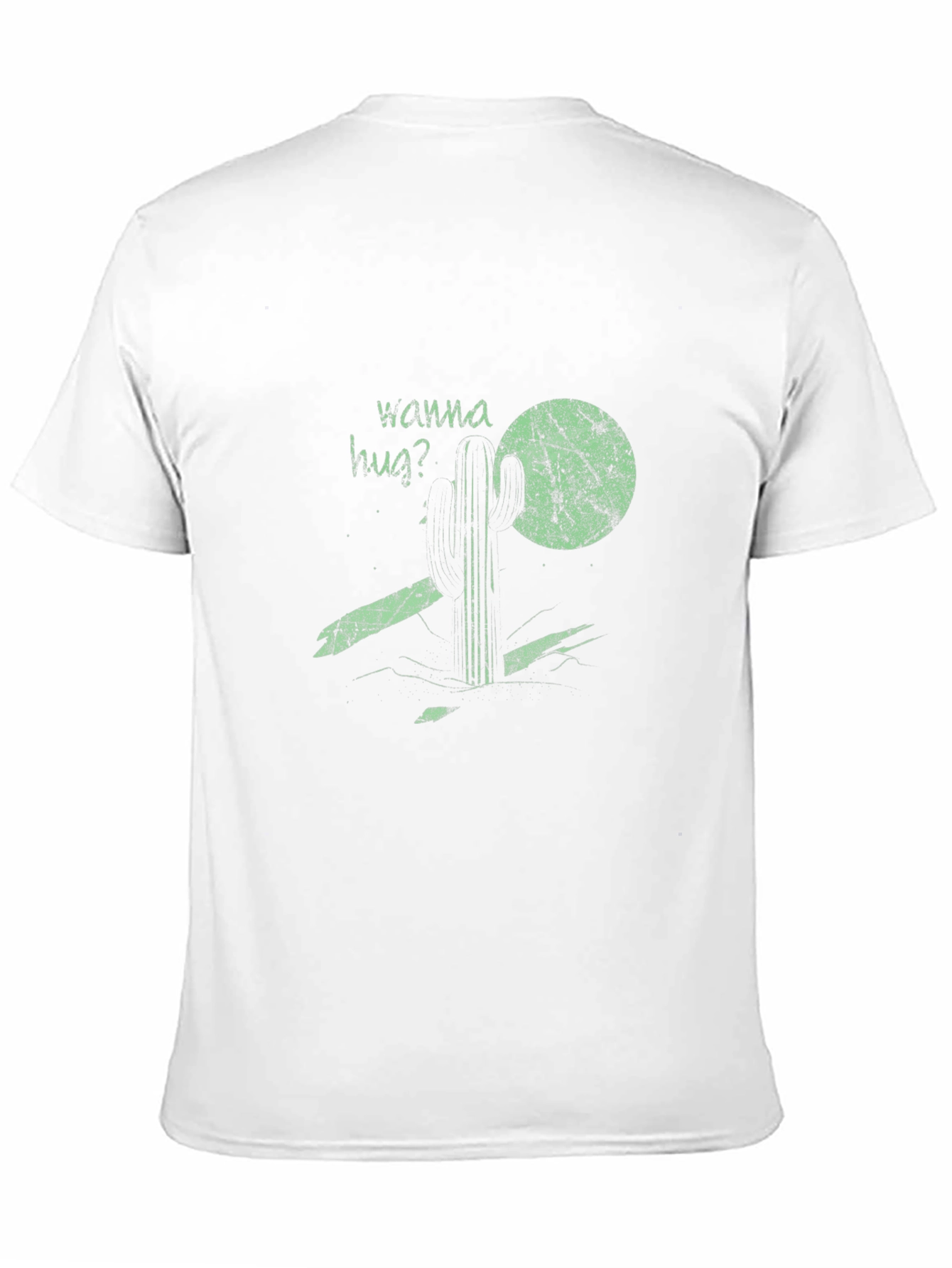 Wanna Hug? Cactus Graphic Tee - Black