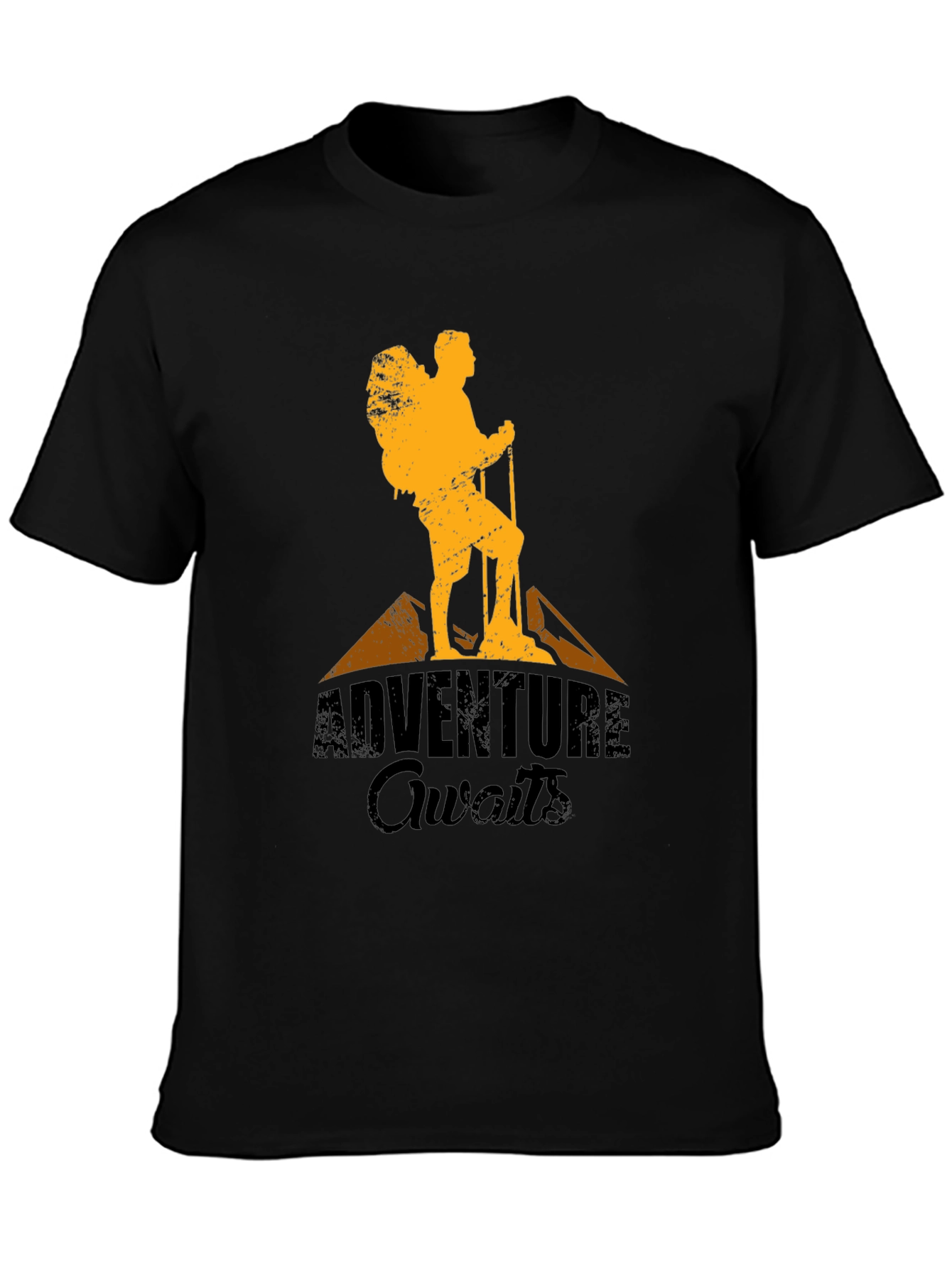 Adventure Awaits Graphic T-Shirt Hiking Design