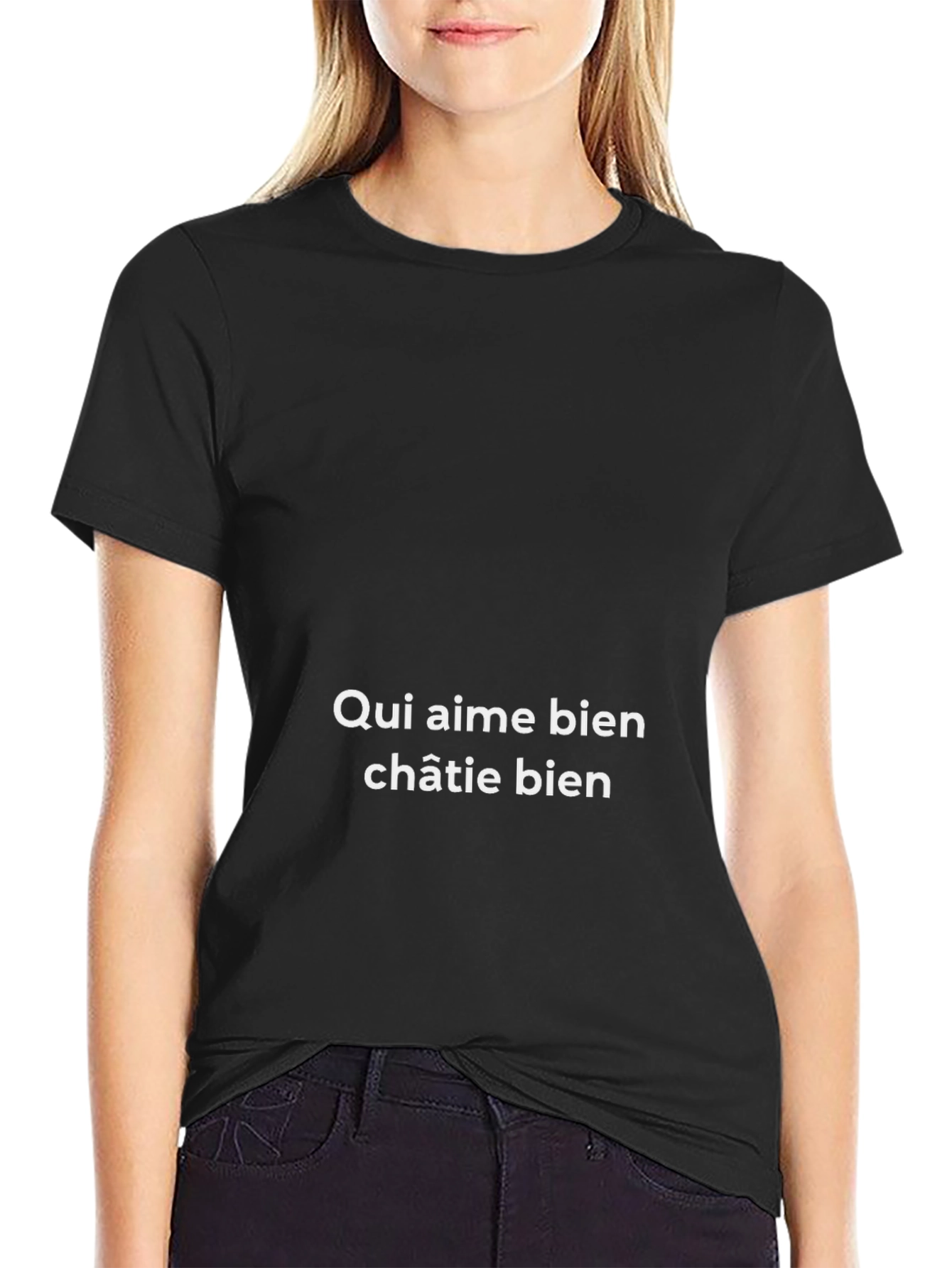 Qui Aime Bien Châtie Bien - Black T-Shirt