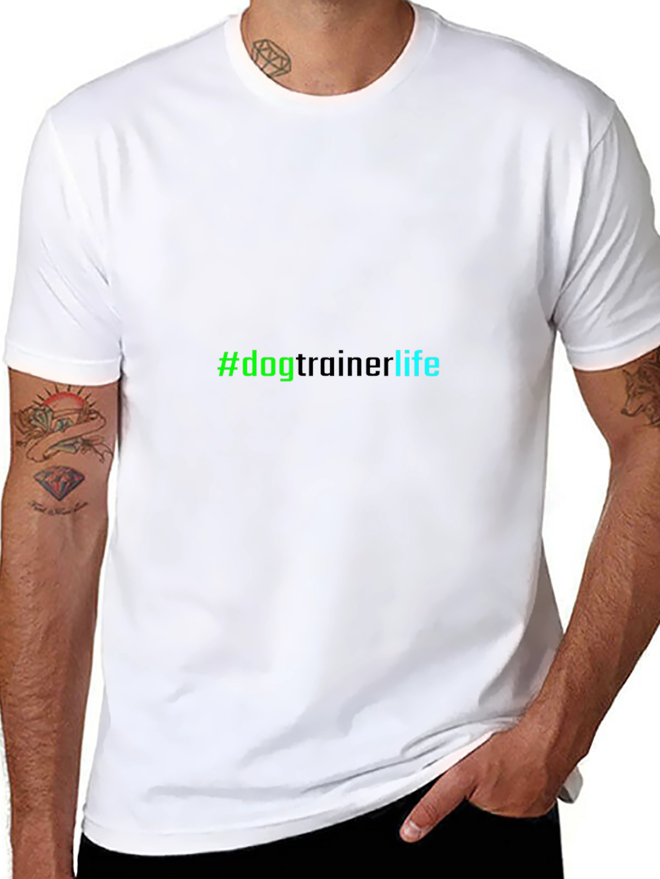 #dogtrainerlife Black Tee - Trainer Lifestyle Apparel