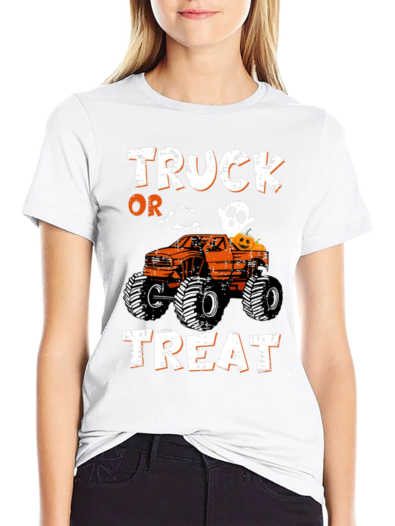 Truck Or Treat Halloween Monster Truck T-Shirt