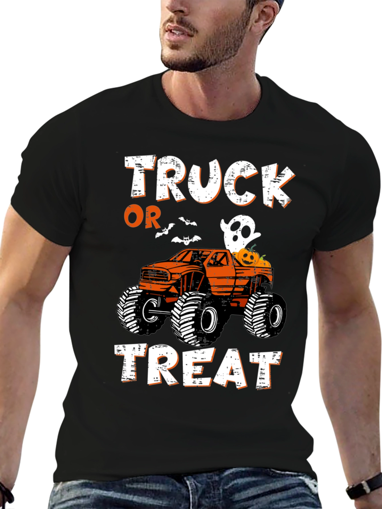 Truck Or Treat Halloween Monster Truck T-Shirt
