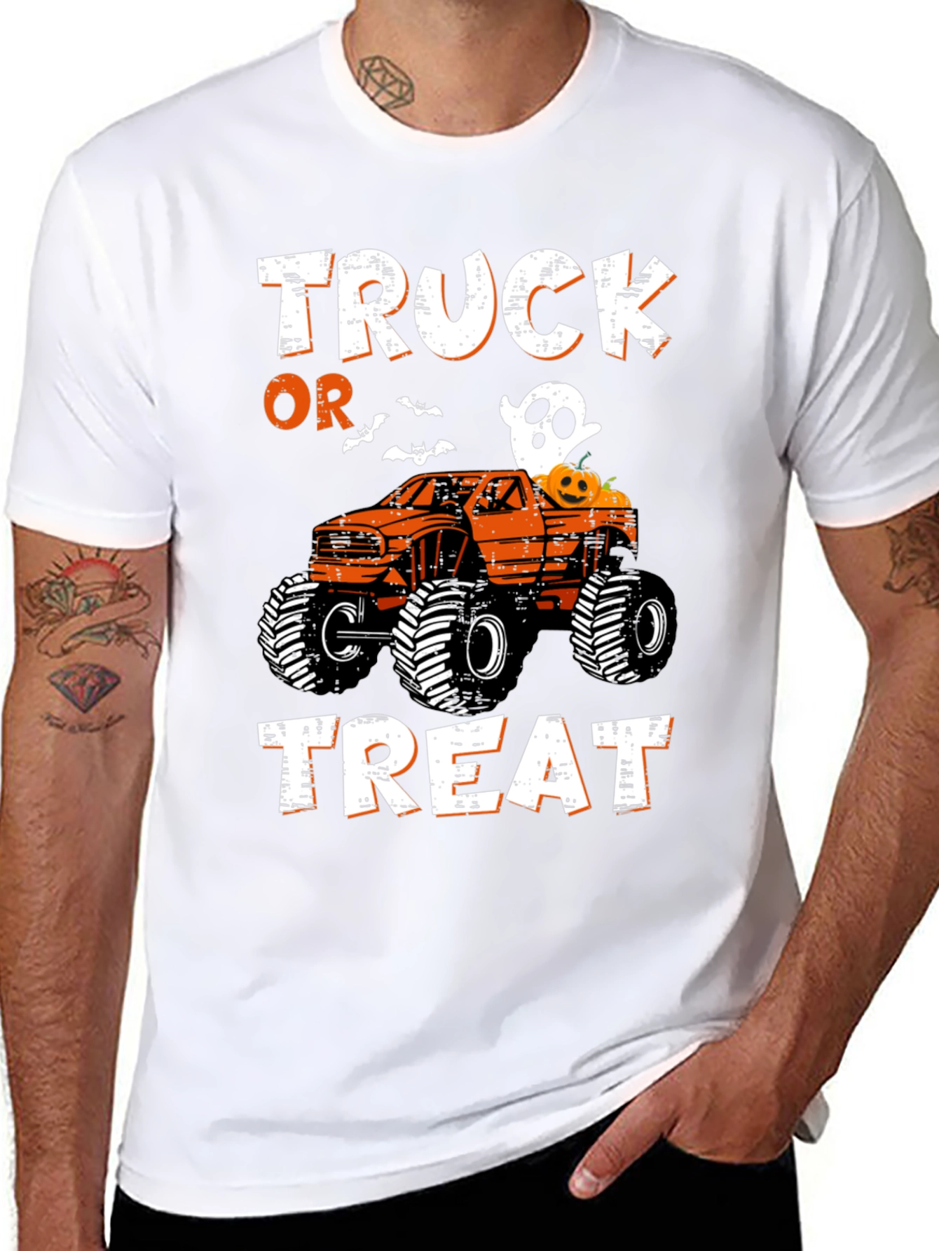 Truck Or Treat Halloween Monster Truck T-Shirt