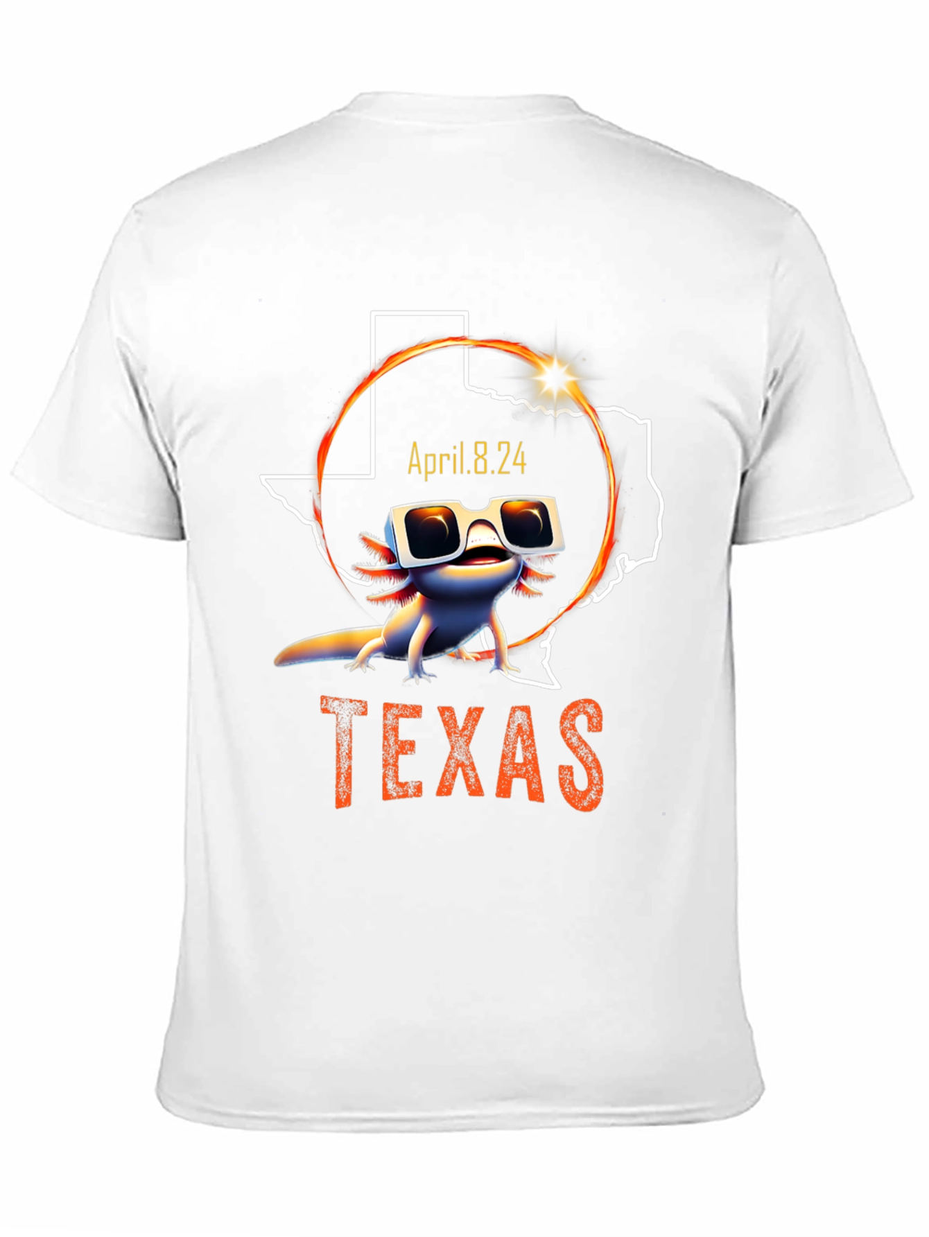 Texas Eclipse 2024 Axolotl T-Shirt