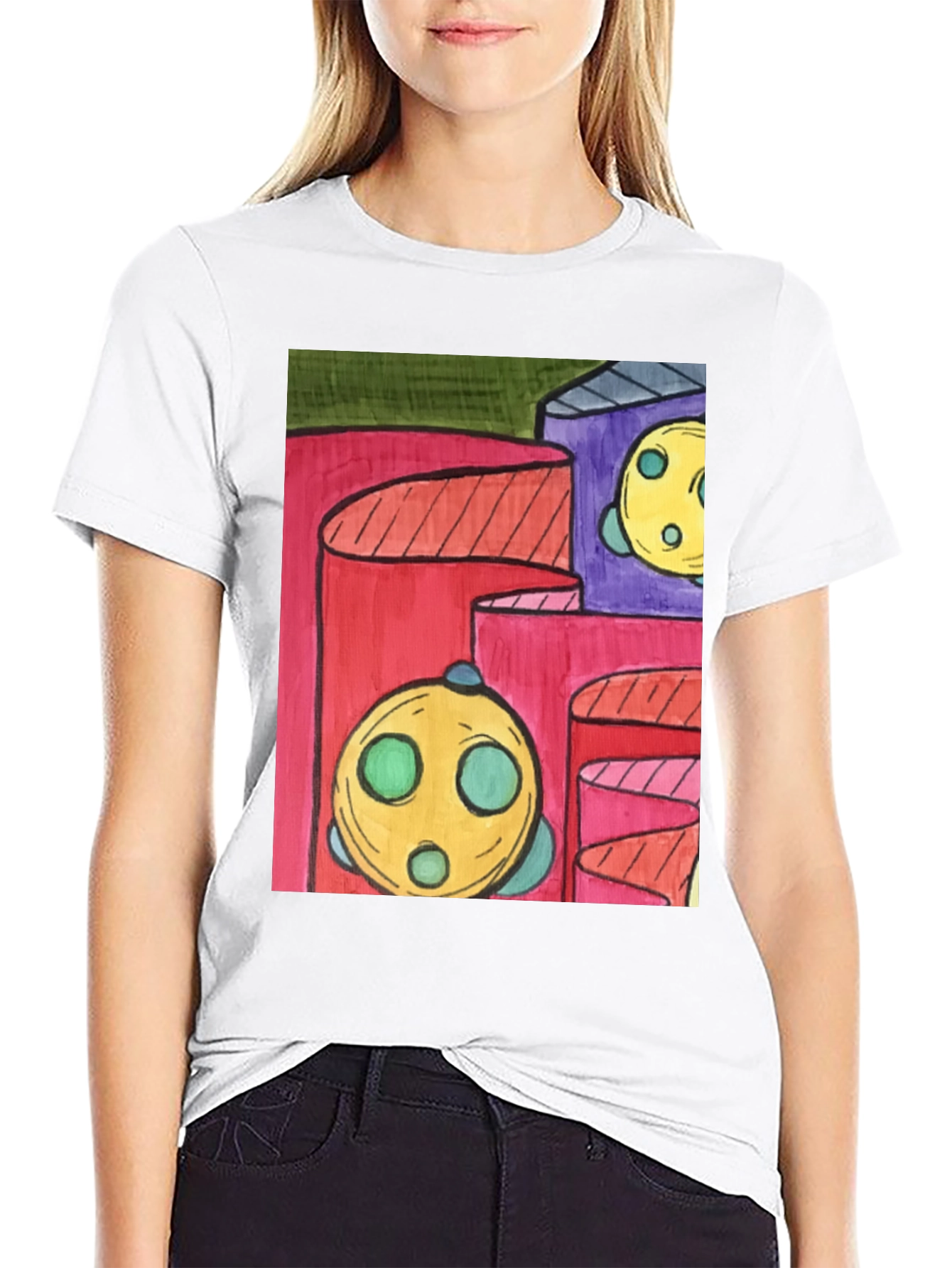 Abstract Cylinder T-Shirt