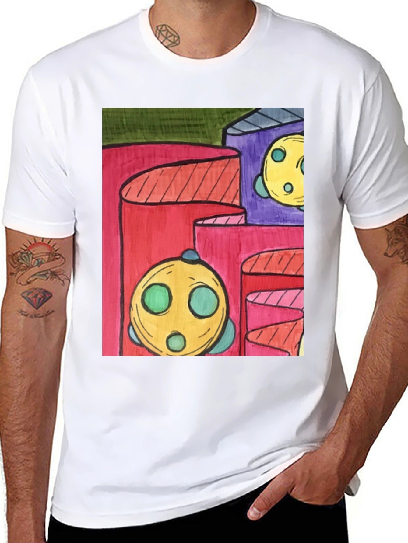 Abstract Cylinder T-Shirt