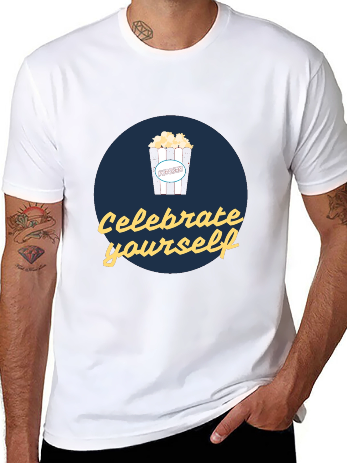 Celebrate Yourself - Popcorn Graphic Tee