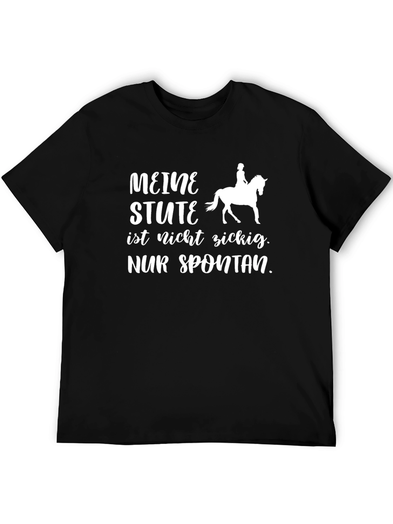 Meine Stute Funny Horseback Riding Black T-Shirt