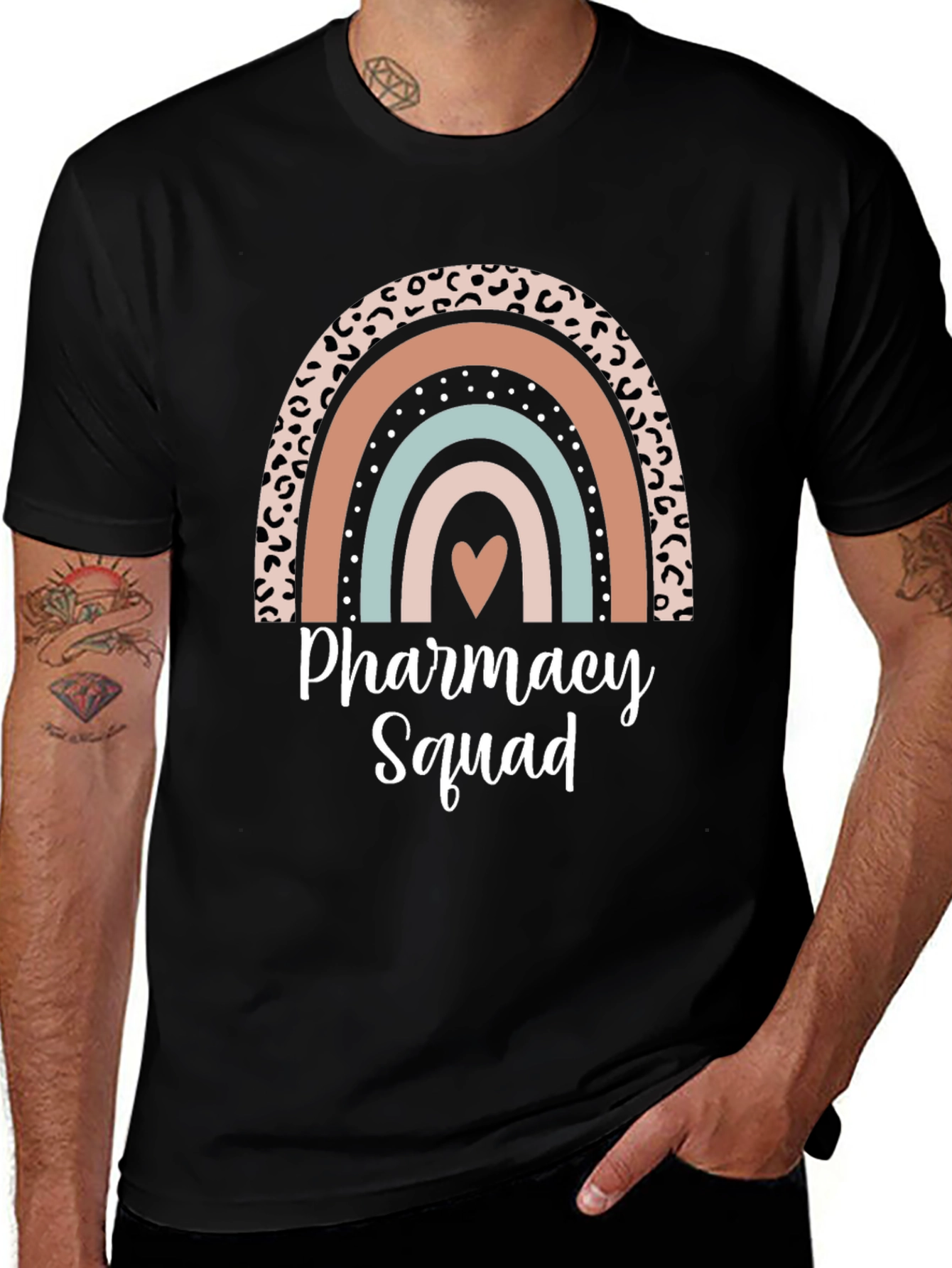 Pharmacy Squad Rainbow Graphic Tee