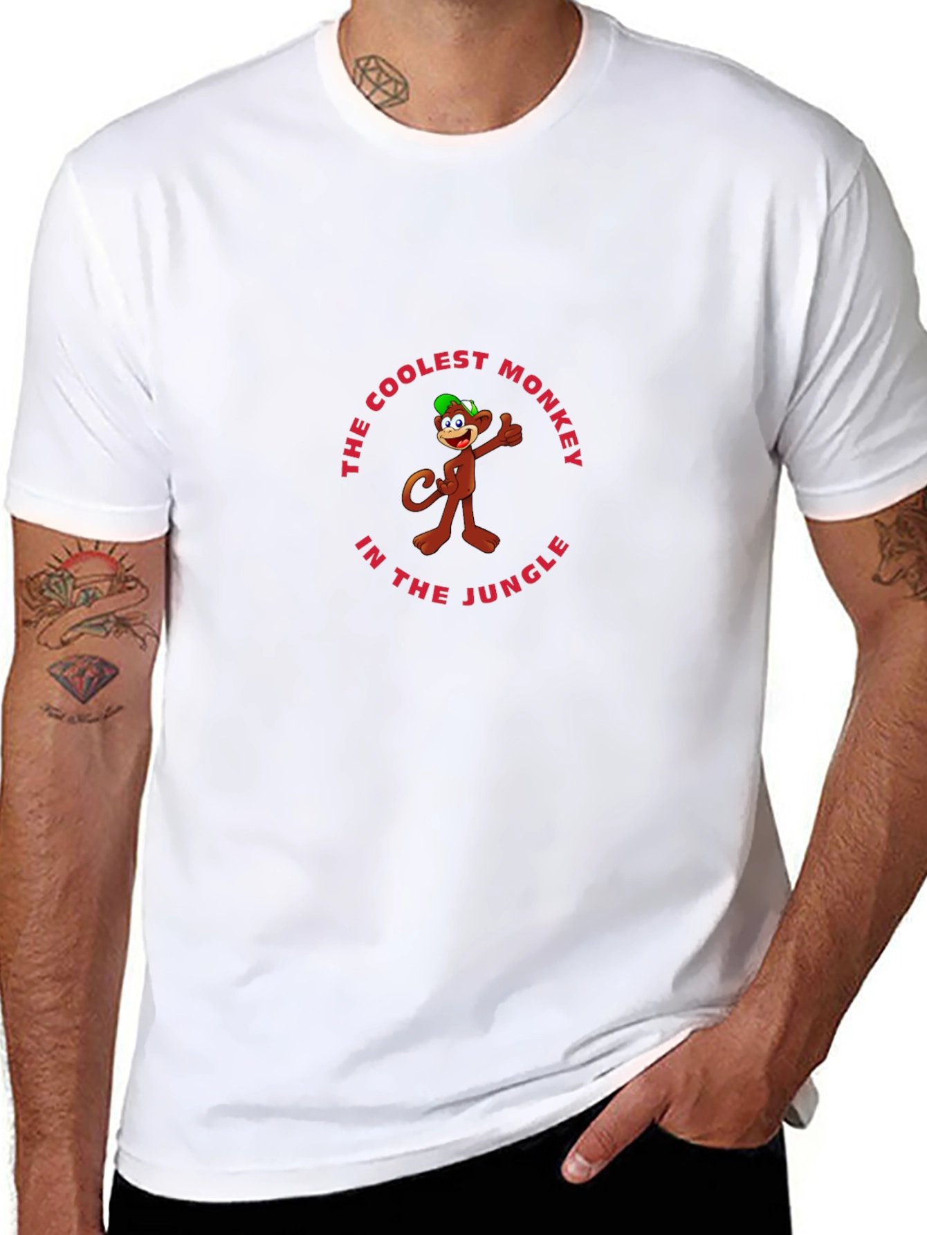Coolest Monkey in the Jungle Graphic T-Shirt