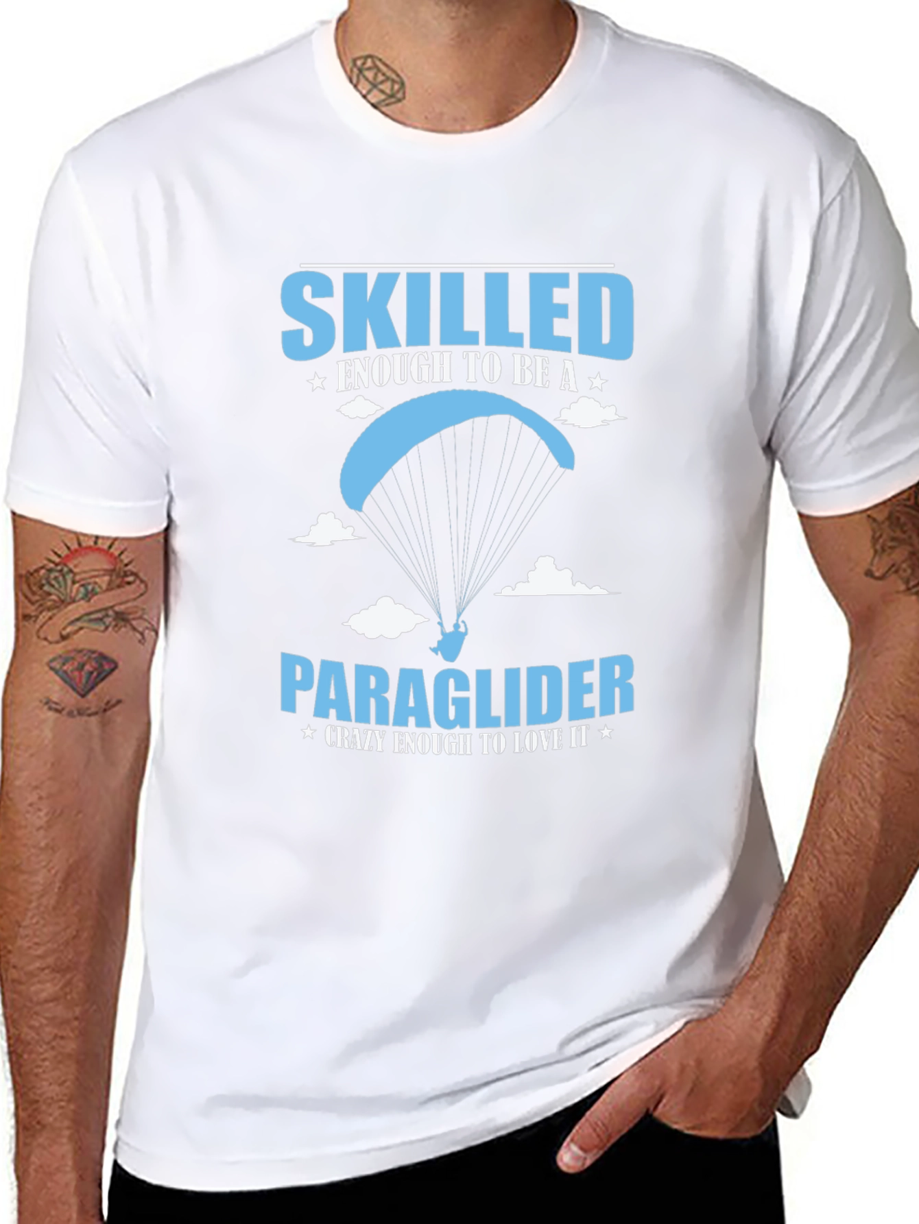 Skilled Paraglider Graphic Tee - Crazy to Love It!
