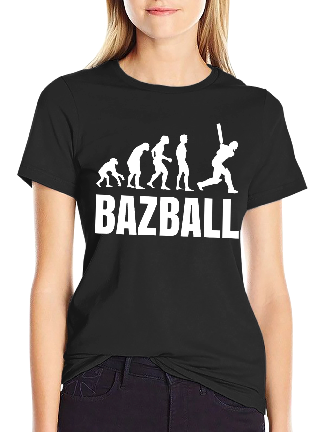 BAZBALL Evolution Graphic T-Shirt - Cricket Fan Tee