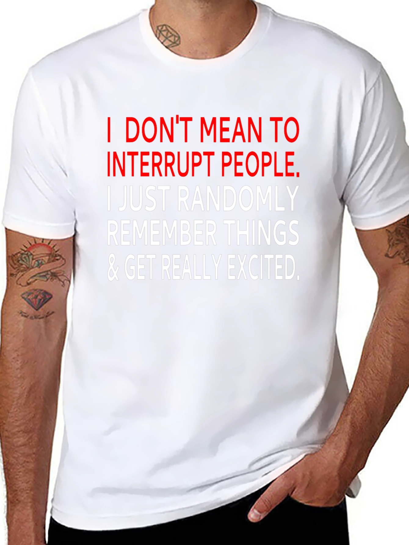 Funny Sarcastic Graphic Tee - I Interrupt People